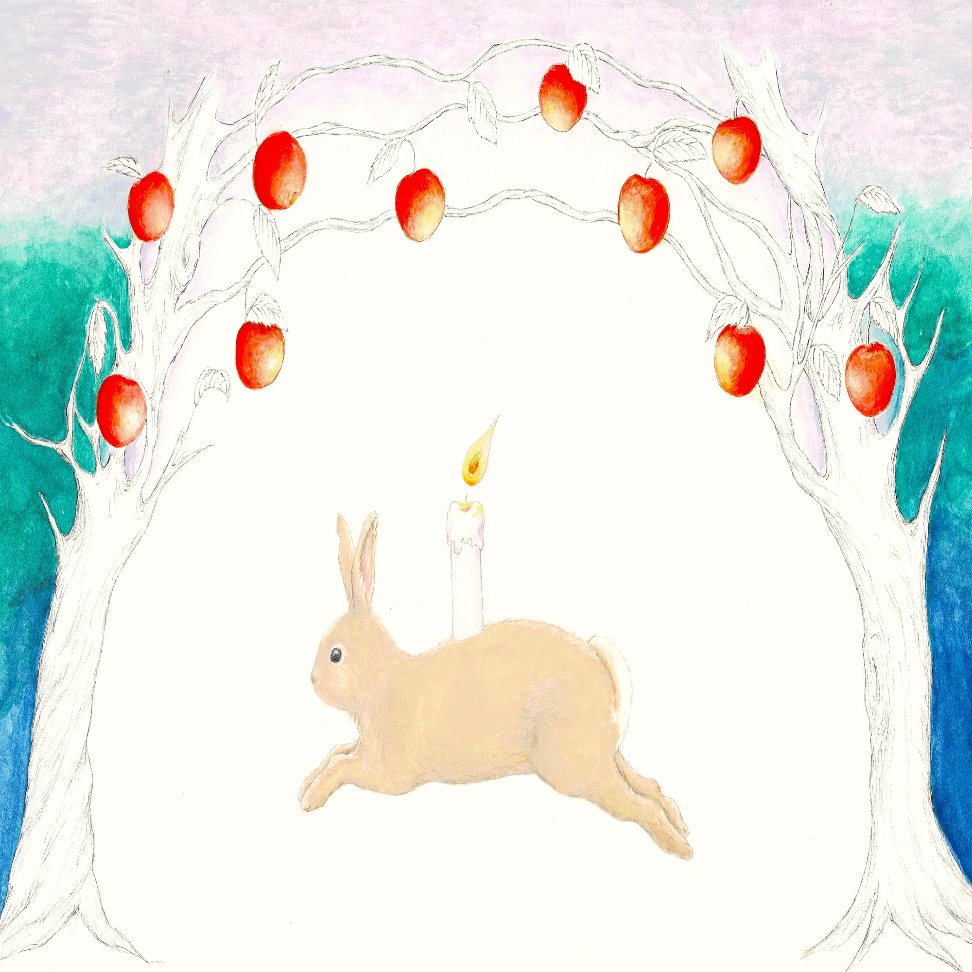 春の夜 ブルーベルの森を描いたら、ゲシュタルト崩壊した話｜NORDIC TALES