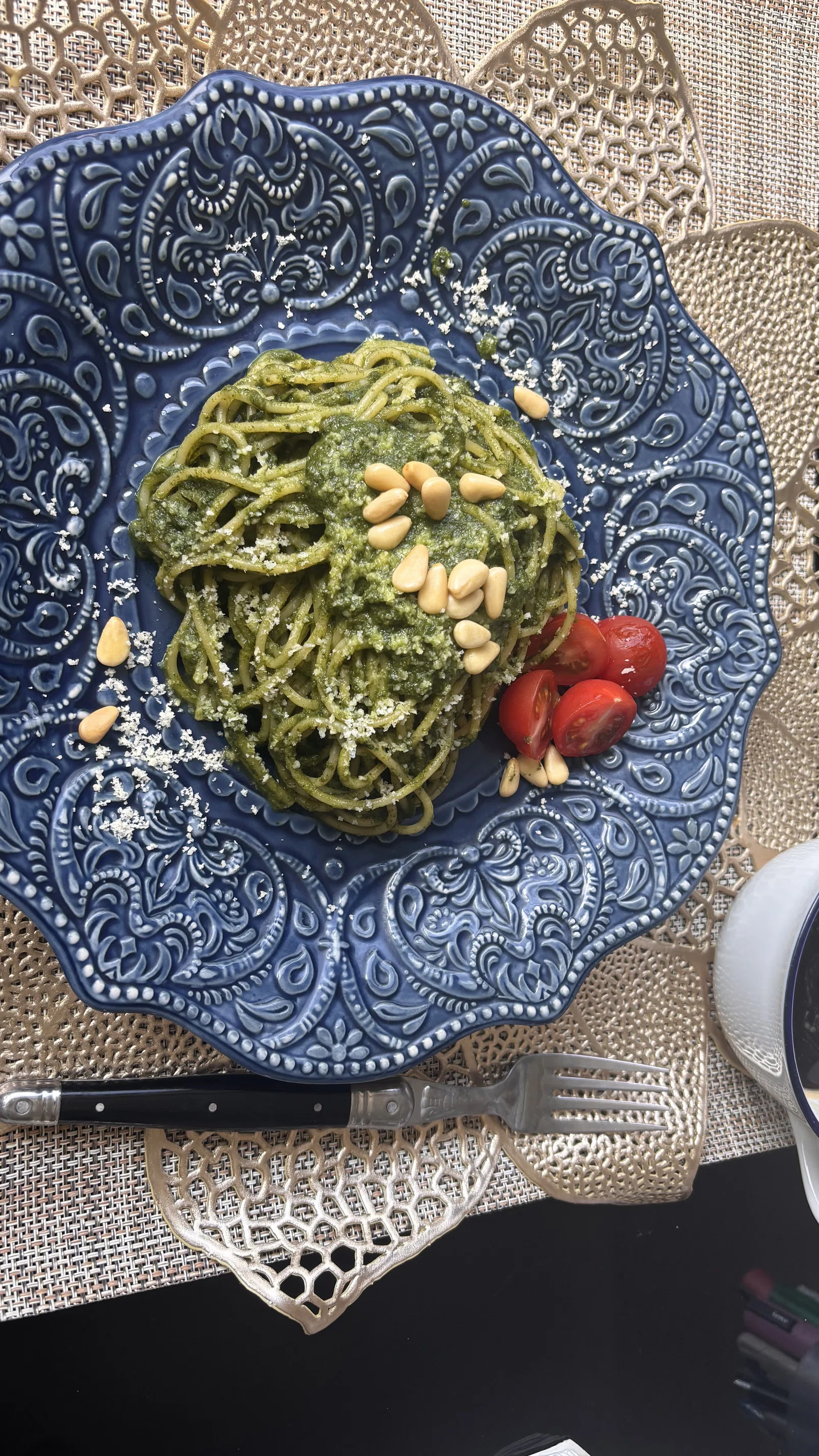 採れたてバジルのジュノベーゼ💚｜舌は妥当料理は適当👩‍🍳