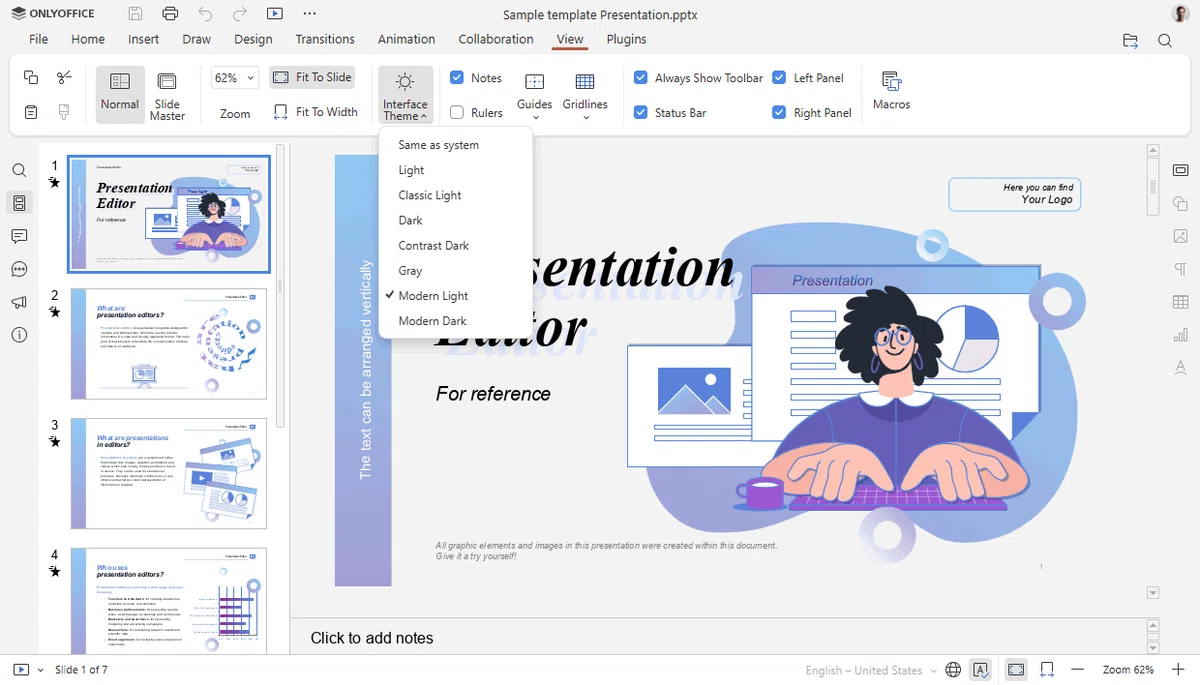 ONLYOFFICE Docs 9.0がリリース：スムーズなインターフェース