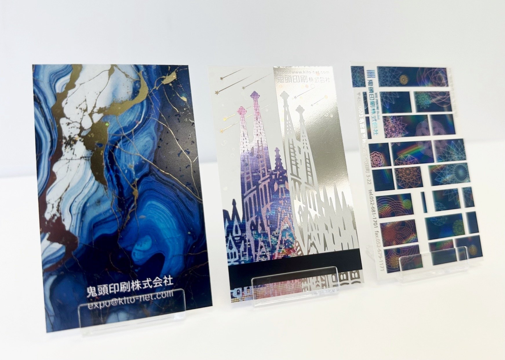 みかん＊パールブラック大理石＋神秘的なゴールド背景アクリル表札＊ＵＶ印刷 箔 コーバル 22cm 単品 | toumei online store