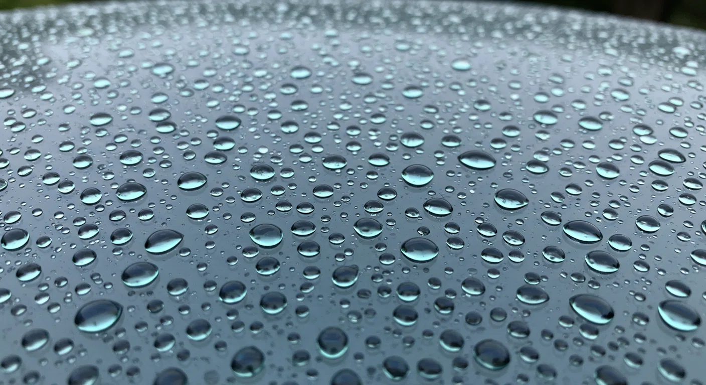 ガラコ施工後の撥水効果