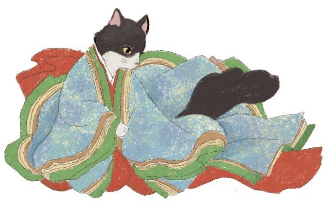 オリジナル ハンドメイド 絵 夢見るねこさん オリジナル ハンドメイド 絵 夢見るねこさん 美術品