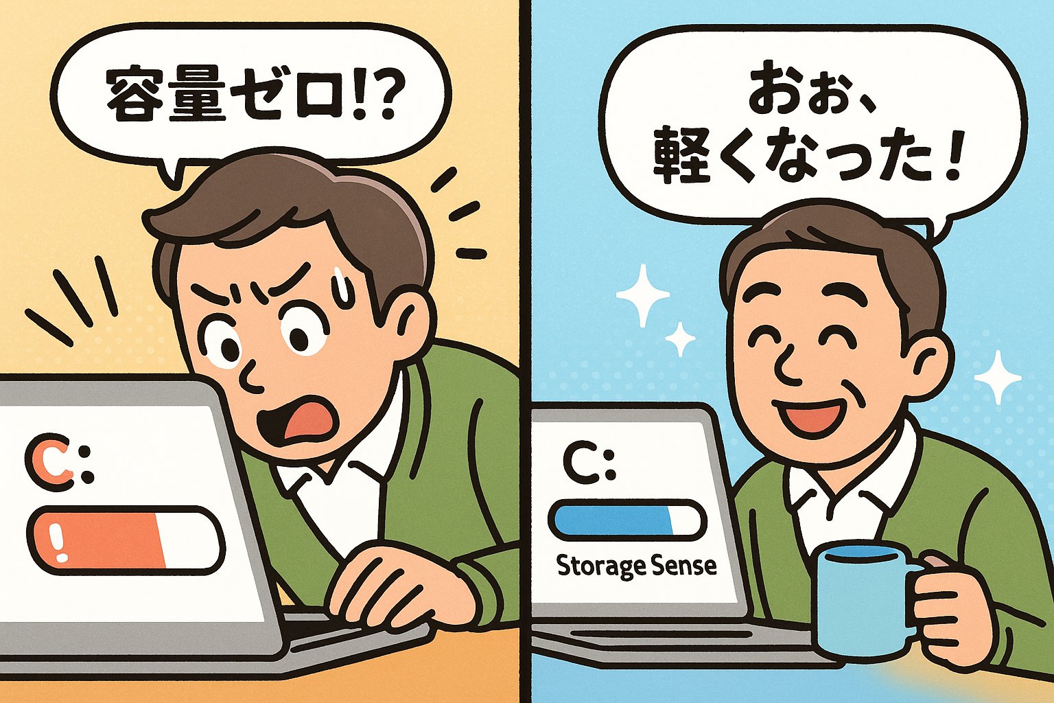 Windows11でCドライブが満杯？空き容量を増やす即効テク｜中古パソコン