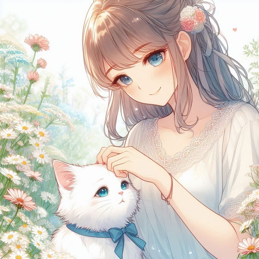 癒しの白猫｜ひなほ