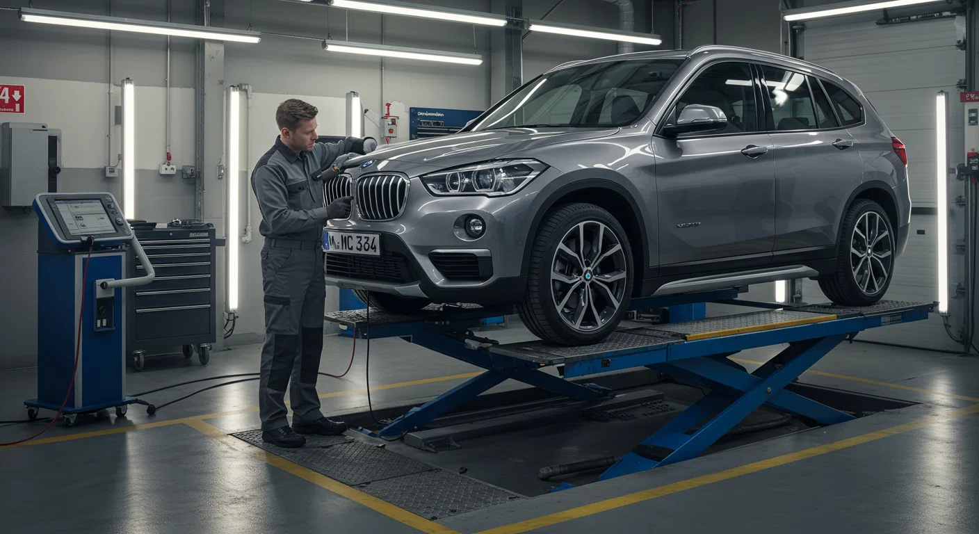 BMW認定中古車の品質チェック風景