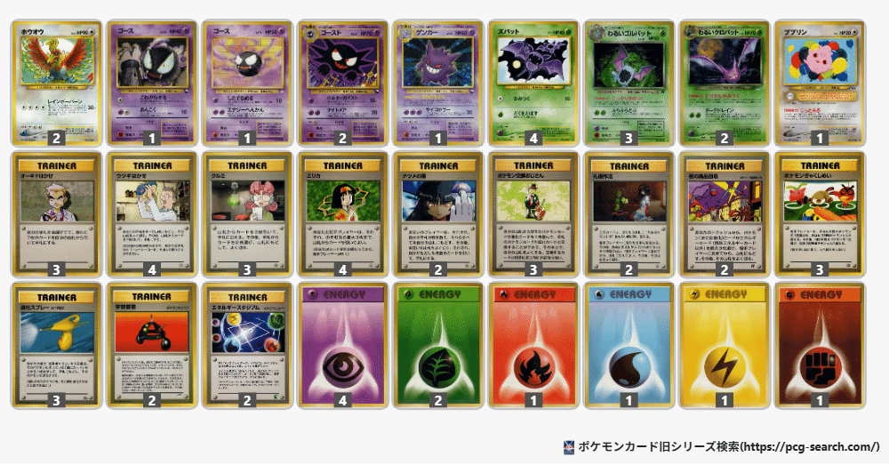 第9回東北旧裏オフ使用デッキ「ベロリンガリザードン」｜アイテム