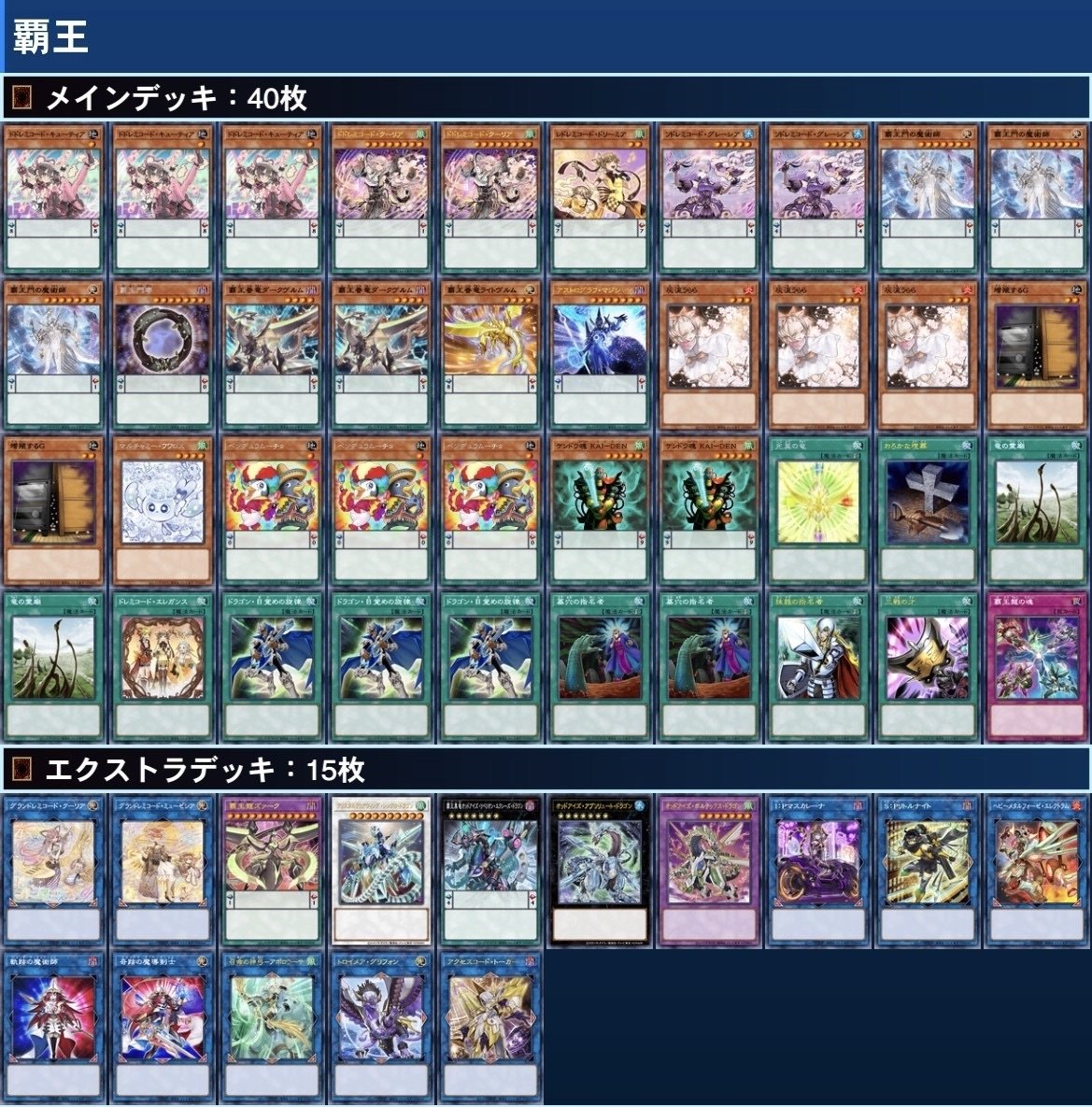 遊戯王【覇王ドレミコード】デッキ キューティア スリーブ付 A