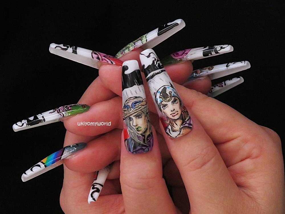 2万5千円です。手書きアート作品 マニキュア使用 手書きアートネイル♪ |