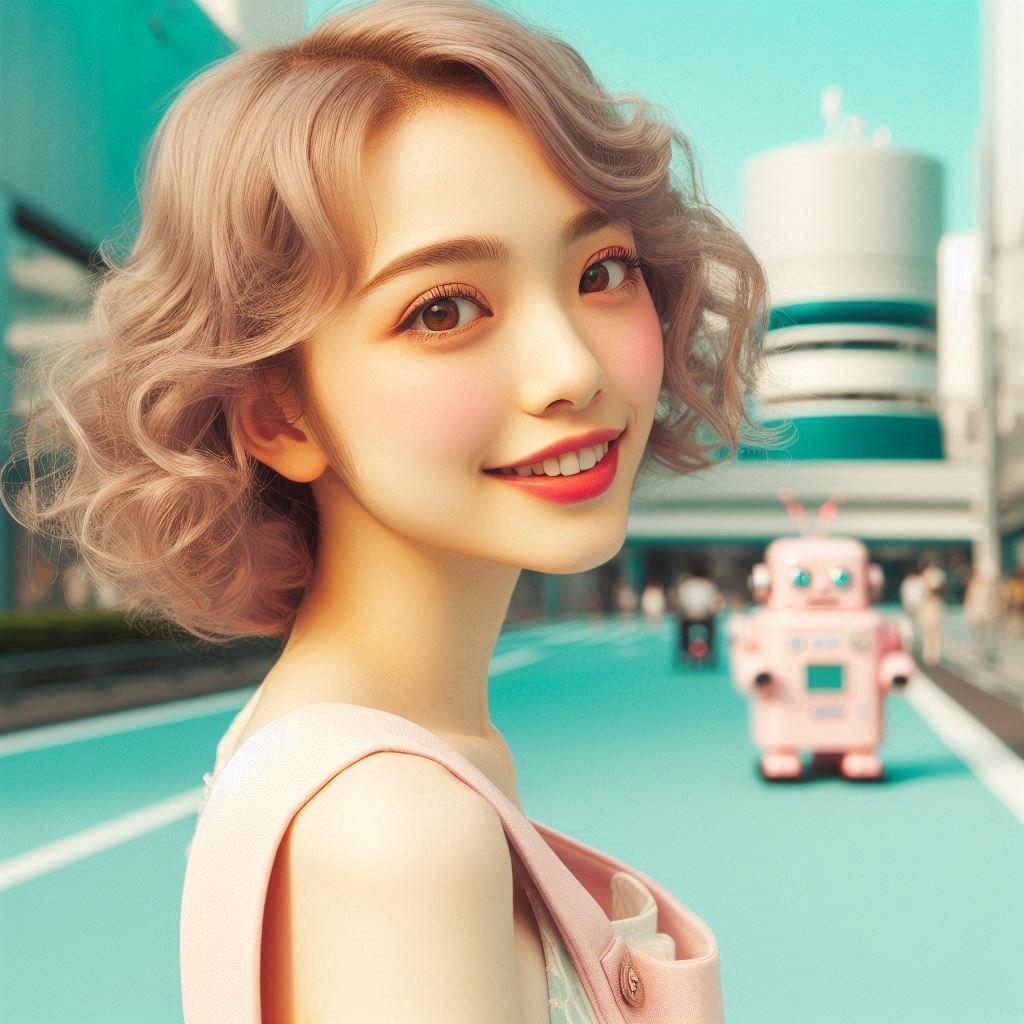 ファッション・ガール de フューチャーレトロ @Image Creator
