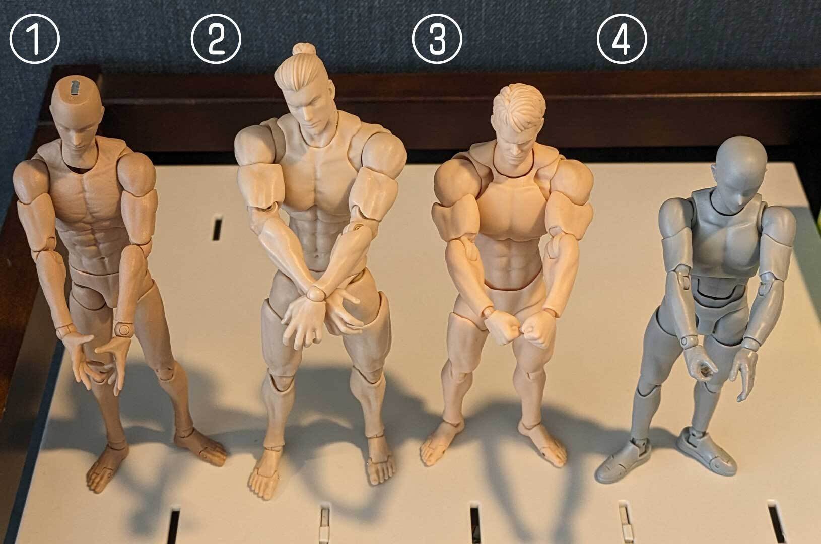 おえかき】男性素体比較2025夏｜zen