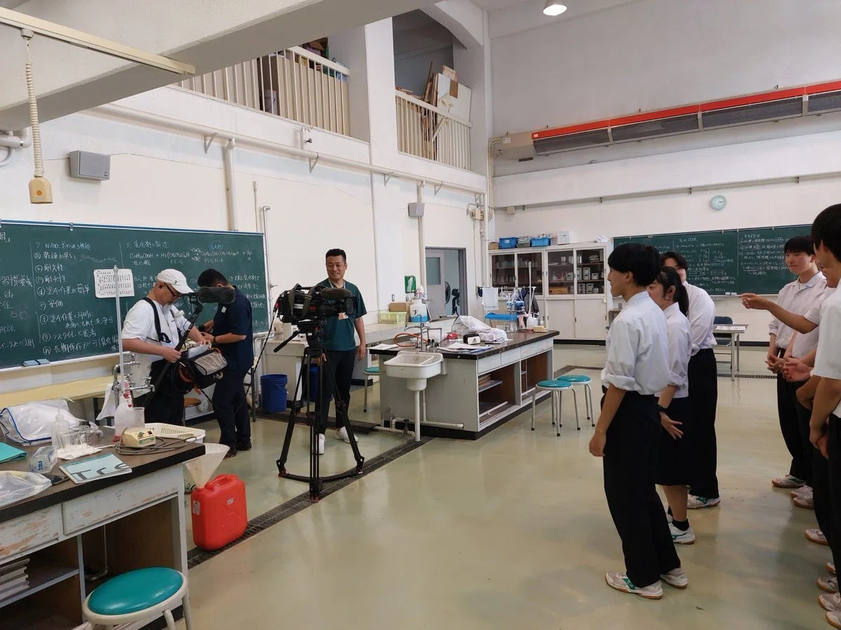 盛工 テレビ取材】｜岩手県立盛岡工業高等学校
