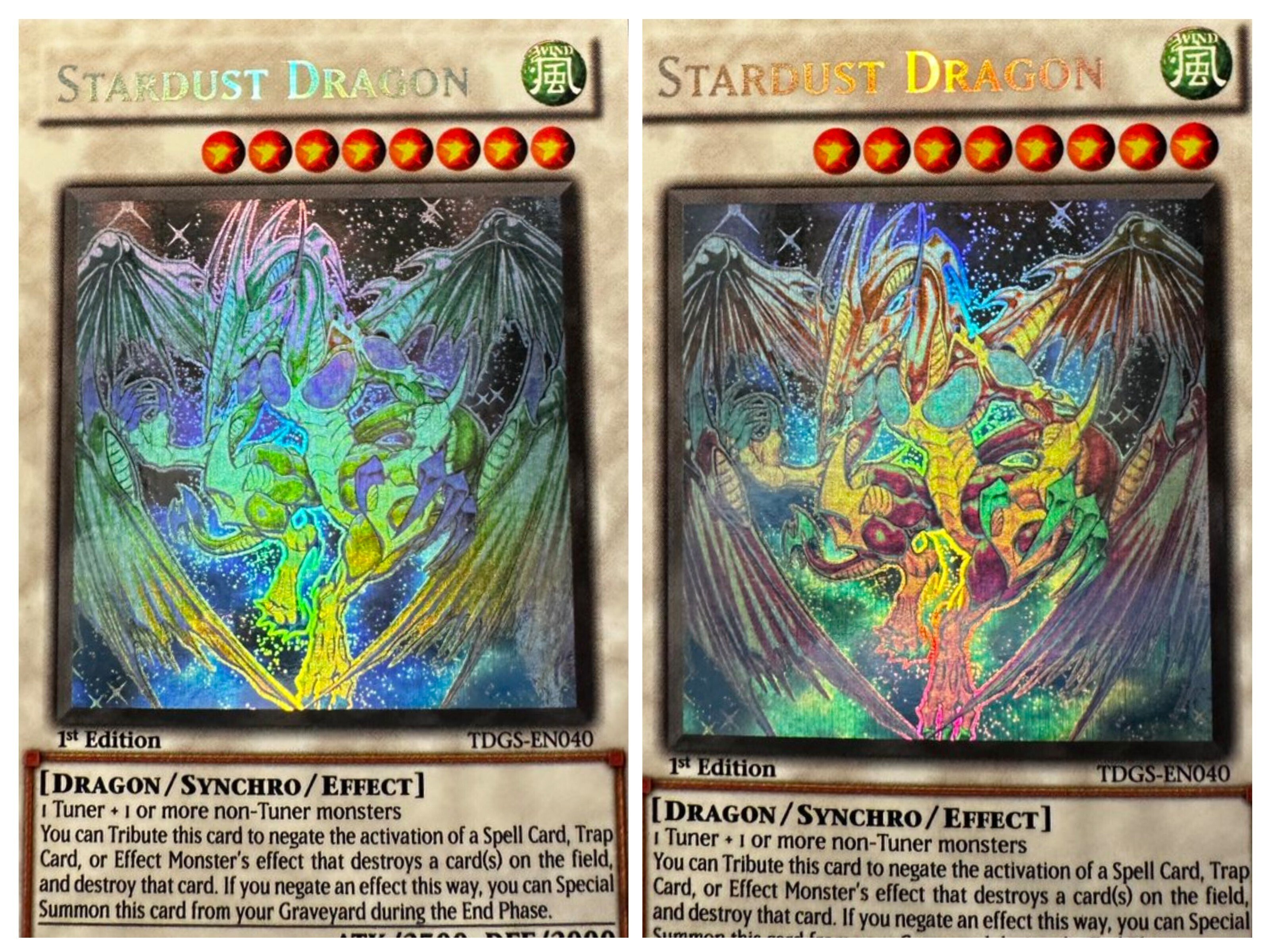 希少品 英語 ホロ スターダストドラゴン TDGS ホログラフィック