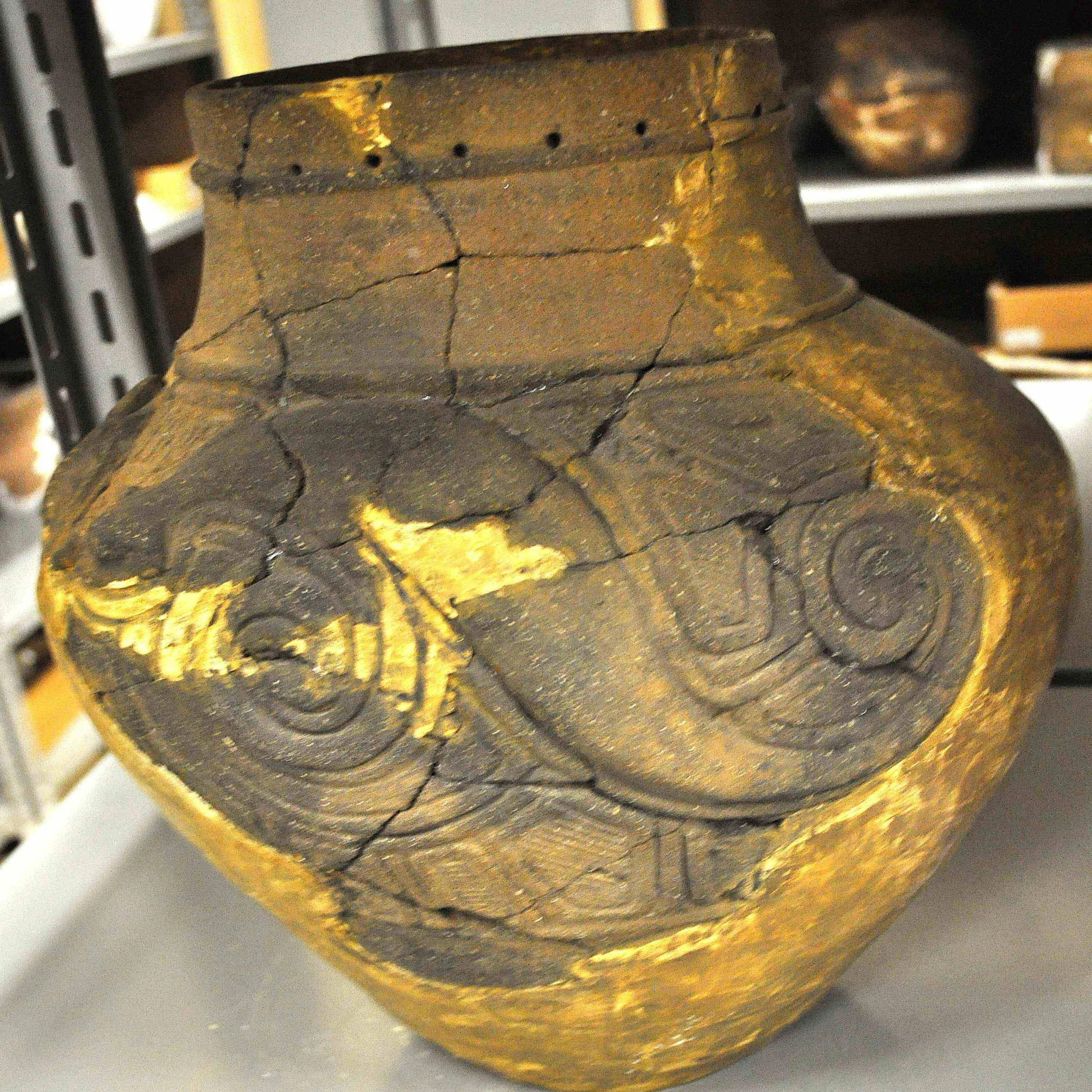 縄文土器と銅鐸の蛇にくわえられたカエルの構図｜ヒデチャコ