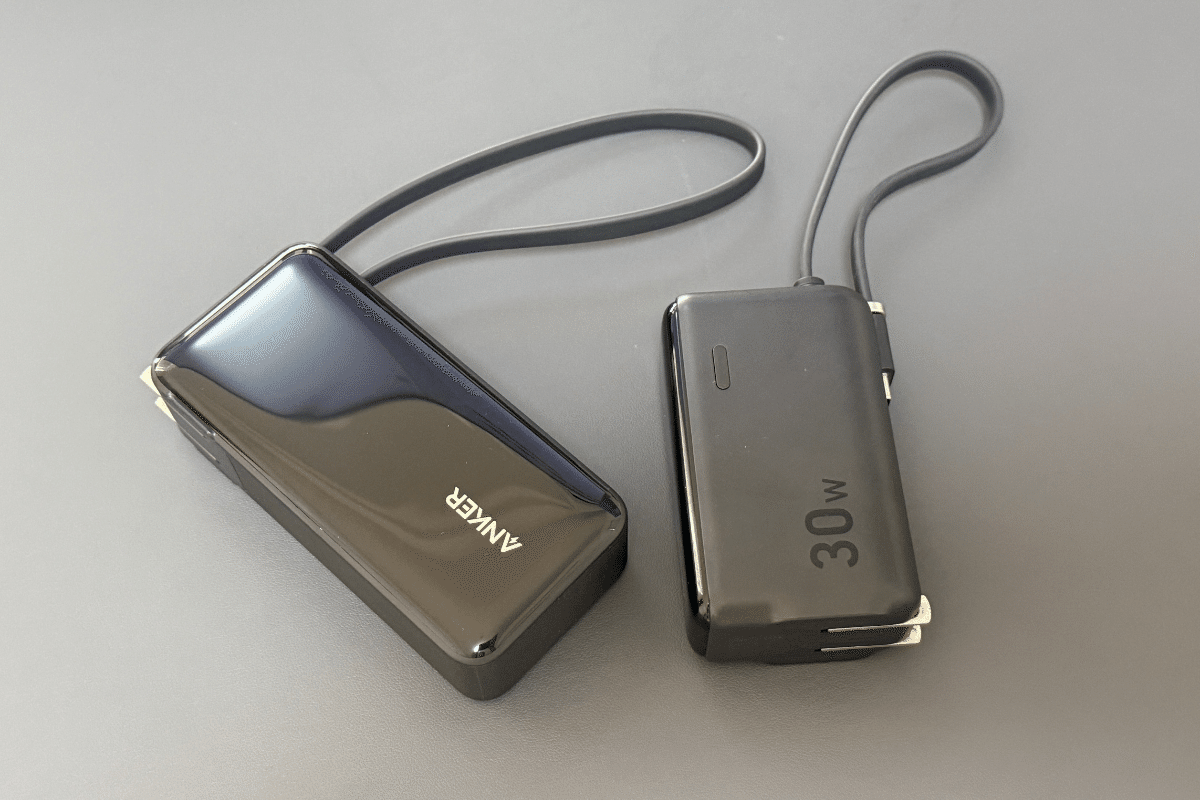 Anker Power Bank (10000mAh, Fusion, Built-In USB-C ケーブル