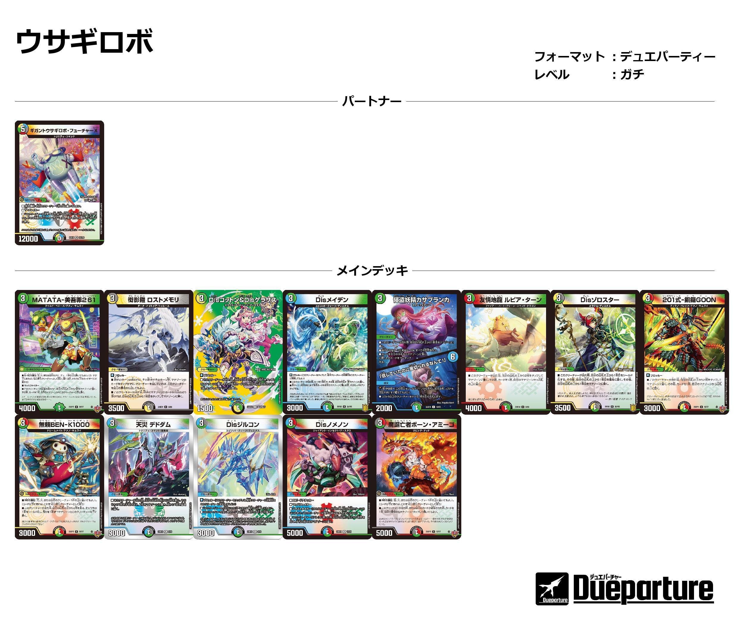 デュエパ】ウサギロボ発進！新弾のカードを使って遊ぼう【デッキ解説