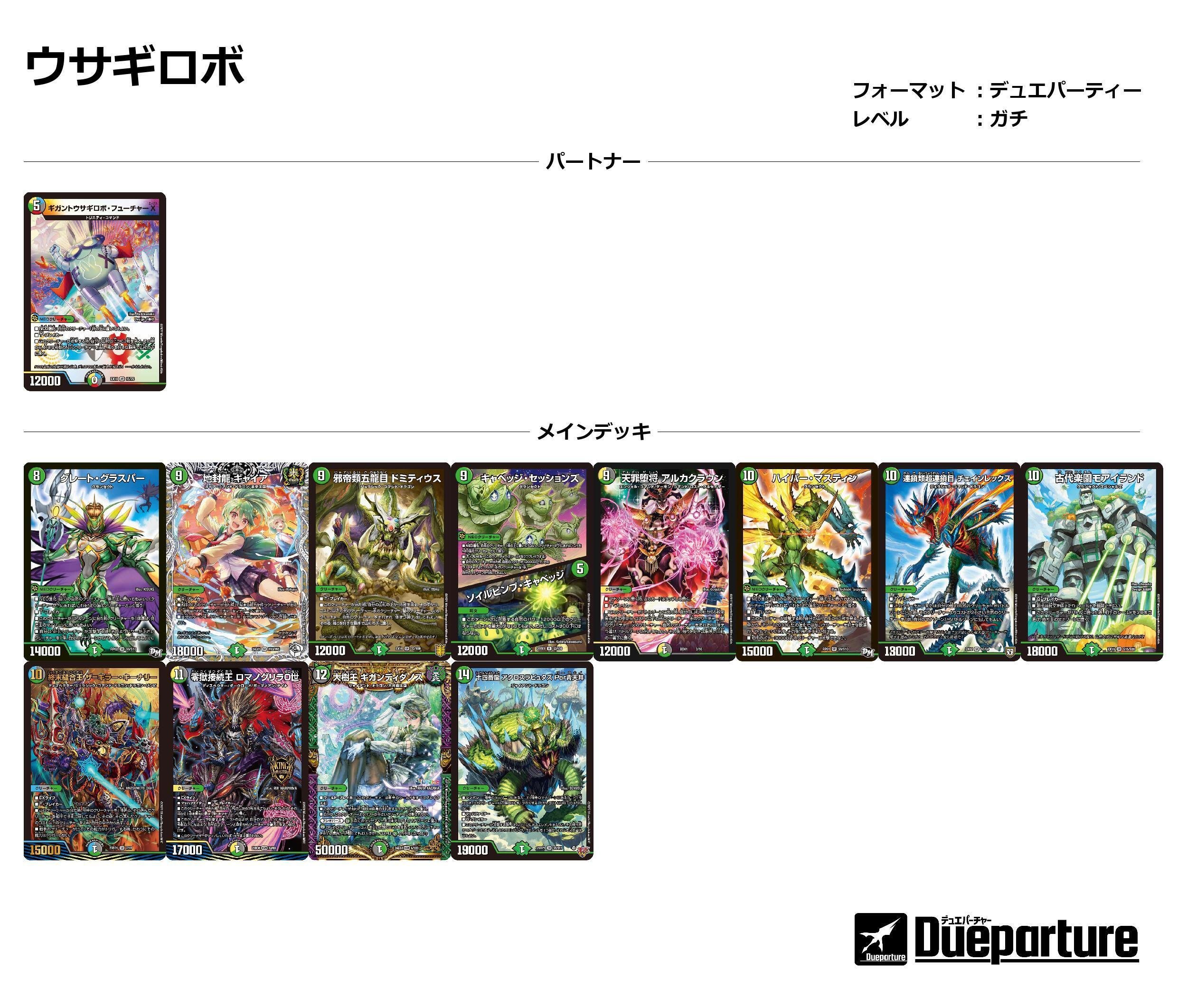 デュエパ】ウサギロボ発進！新弾のカードを使って遊ぼう【デッキ解説