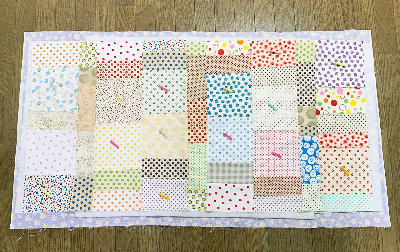 265.パッチワークキルトの枕カバーを作る。｜松縞しま子