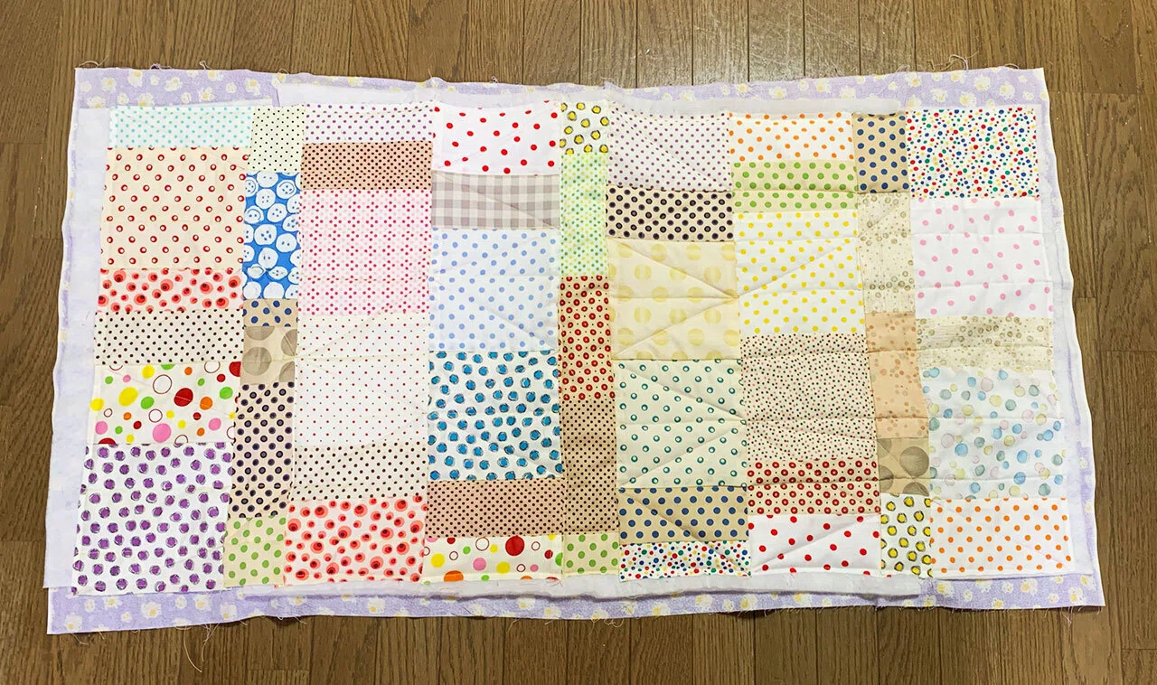 265.パッチワークキルトの枕カバーを作る。｜松縞しま子