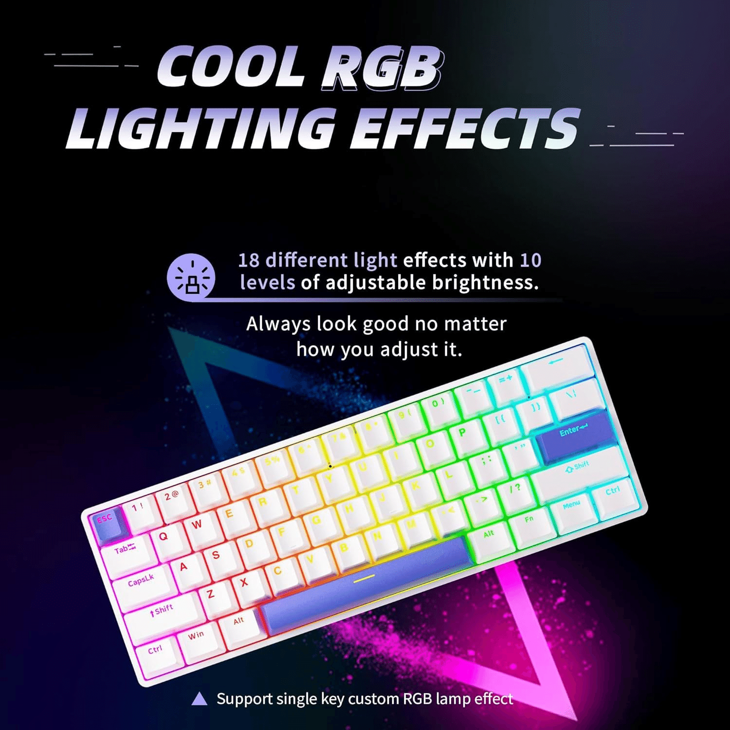 ラピッドトリガー 60% ゲーミングキーボード ホワイト｜GetGadgetGot