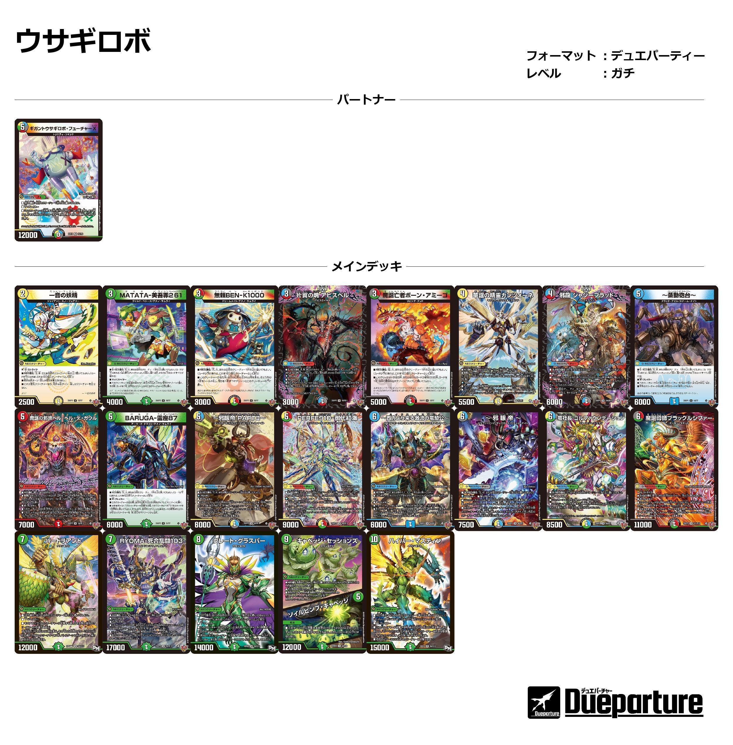 4Cウサギロボ デッキ 40枚 4Cウサギロボ デッキ 40枚 4Cウサギロボ デッキ 40枚 4Cウサギロボ