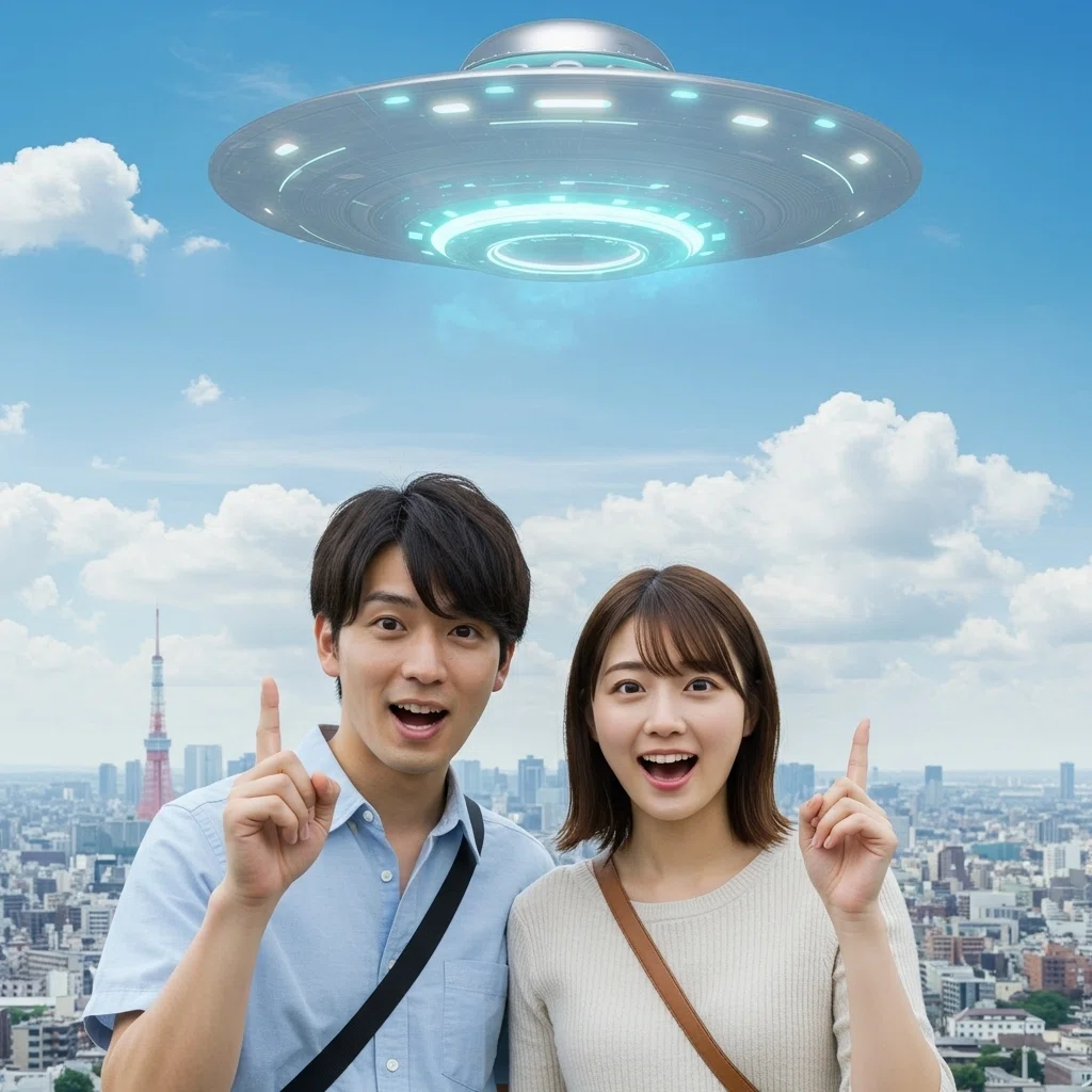 AI画像 販売 UFO 未確認飛行物体 人物 <30枚>(有料300円:写真販売中)01