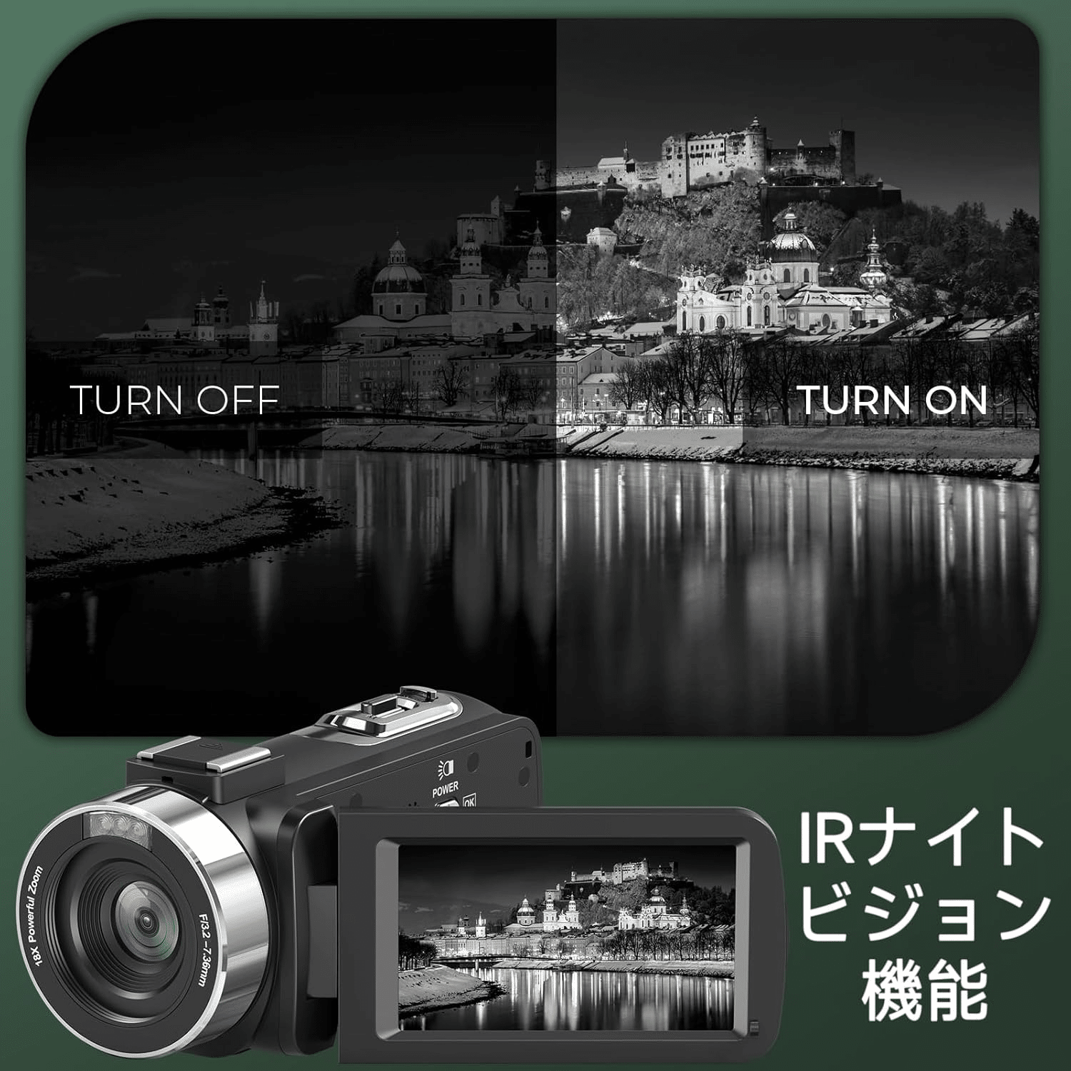 【美品】4K Ultra HD ビデオカメラ 8000万画素 4K 8000万画素 YouTube Vloggingカメラ｜GetGadgetGot