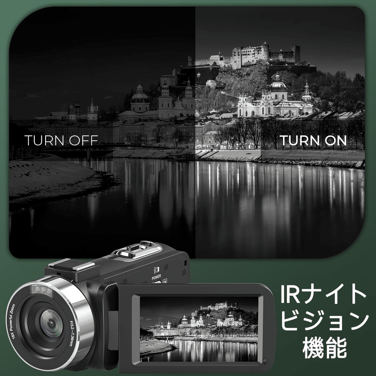 【美品】4K Ultra HD ビデオカメラ 8000万画素 4K 8000万画素 YouTube Vloggingカメラ｜GetGadgetGot
