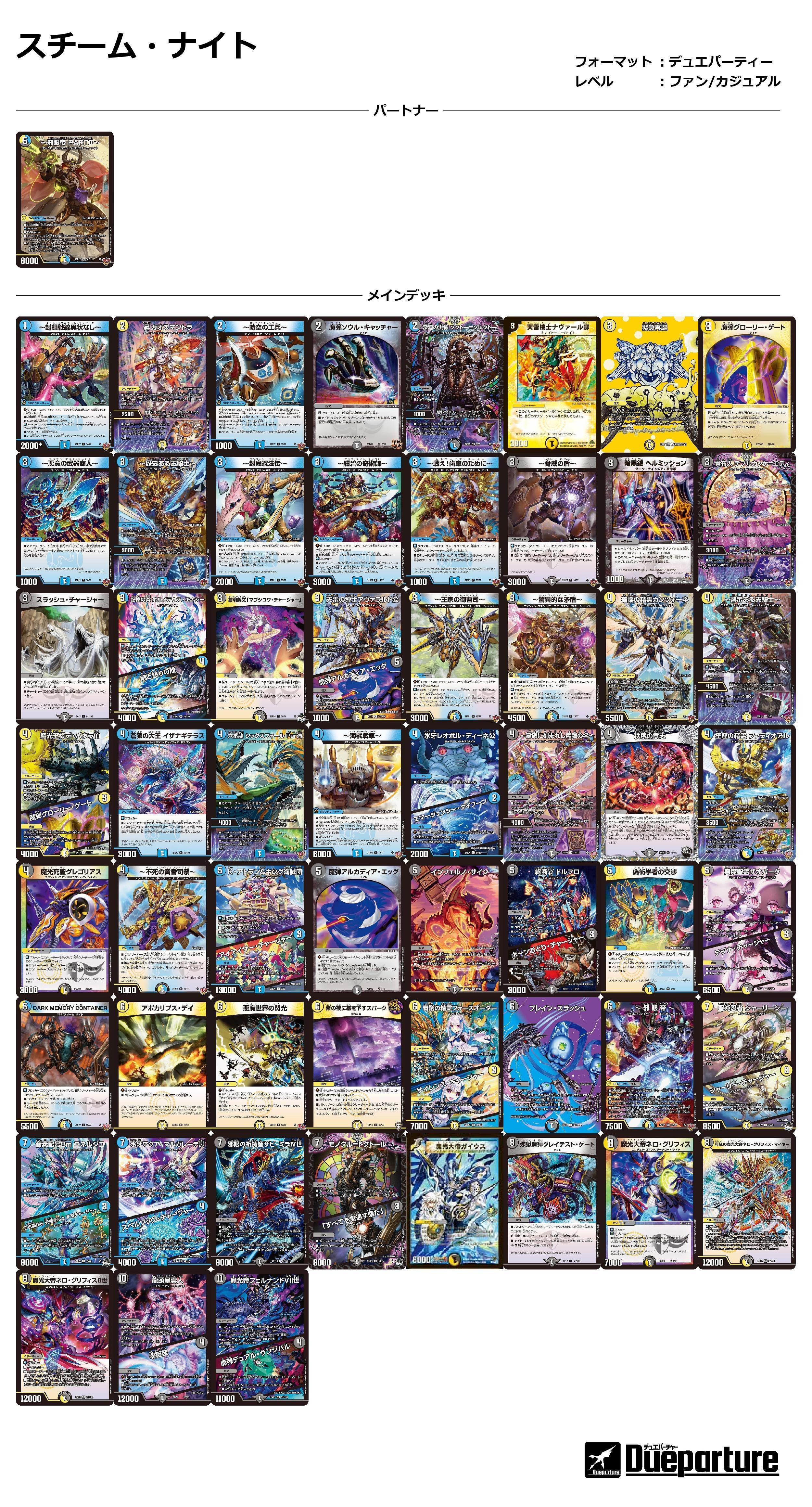 デュエマ スチームナイトデッキ デュエマ スチームナイトデッキ 40枚