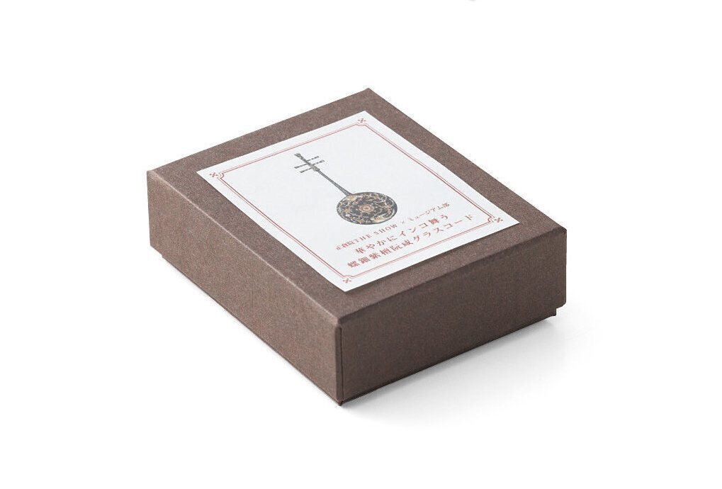 正倉院 THE SHOW 螺鈿紫檀阮咸グラスコード グッズ フェリシモ コラボ 正倉院 THE SHOW ×ミュージアム部 華やかにインコ舞う 螺鈿紫檀