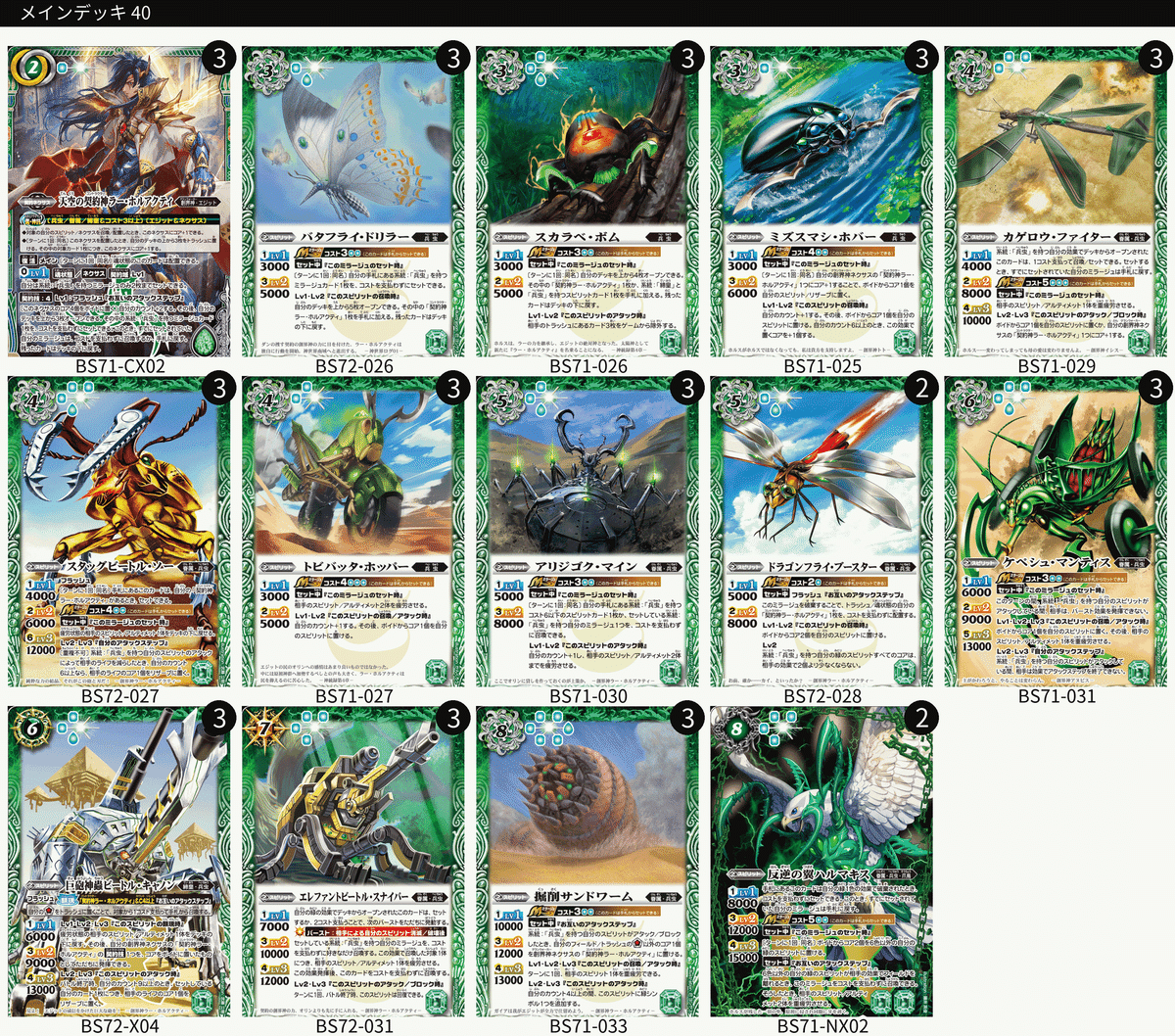 バトスピ 兵虫 デッキ ラーホルアクティ 速攻は、楽しい！」兵虫デッキ｜ユカリ@家族でバトスピ