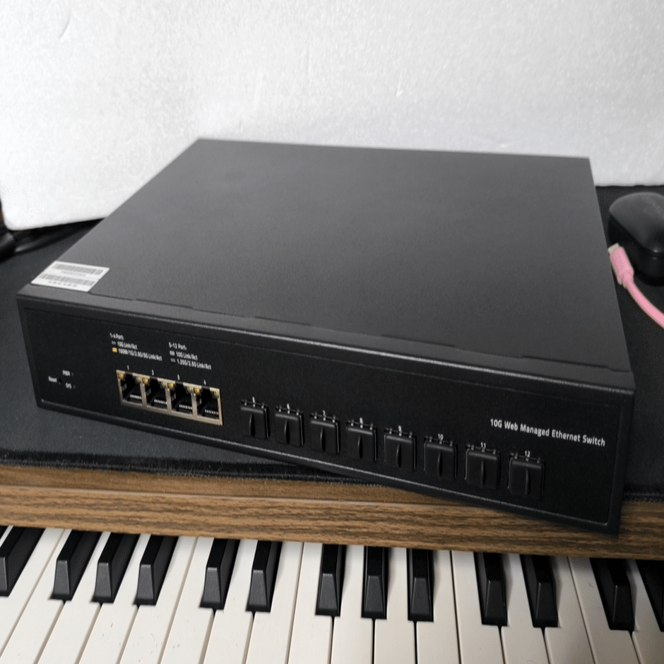 アリエクでオール10GbEの12ポートなスイッチングハブを買ってみた