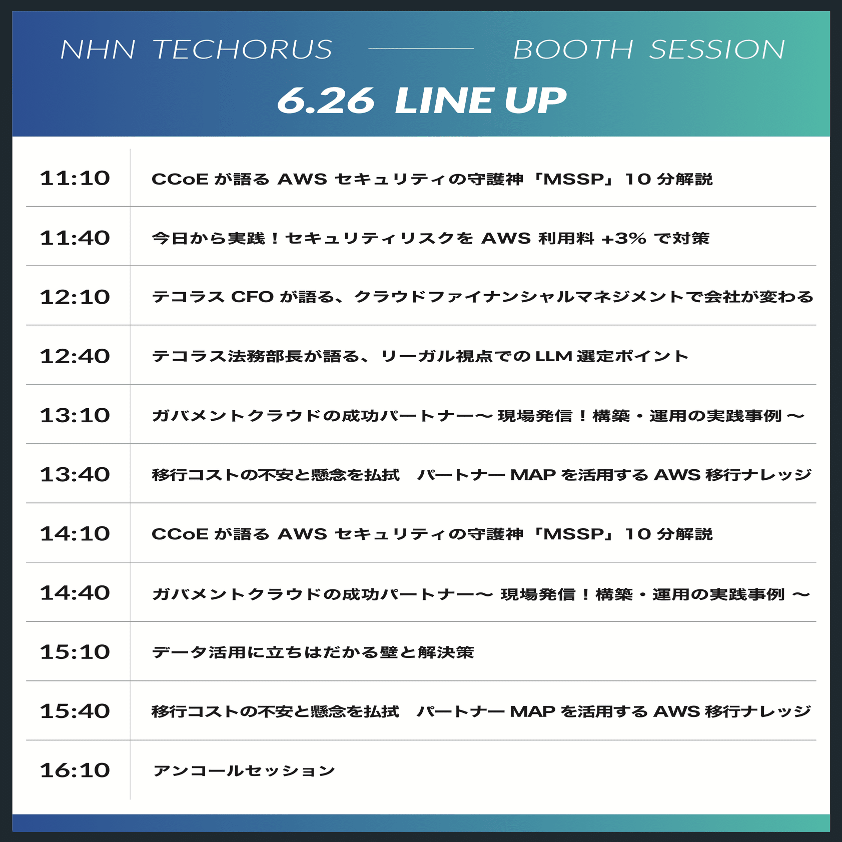 AWS Summit Japan 2025に出展します【NHN テコラス Platinum