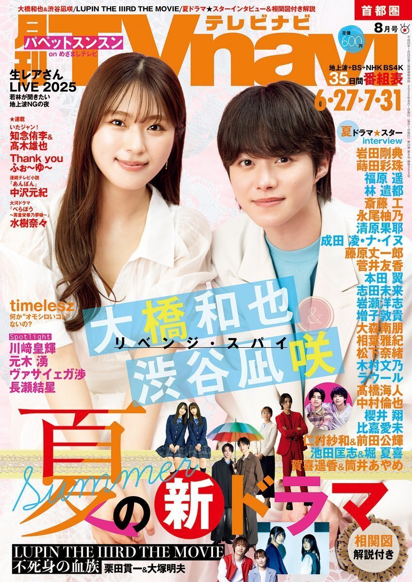 TVnavi中部版 2020年 02 月号 [雑誌] 6/24(火)発売！『TVnavi 2025年8月号』掲載：timelesz｜常々時々