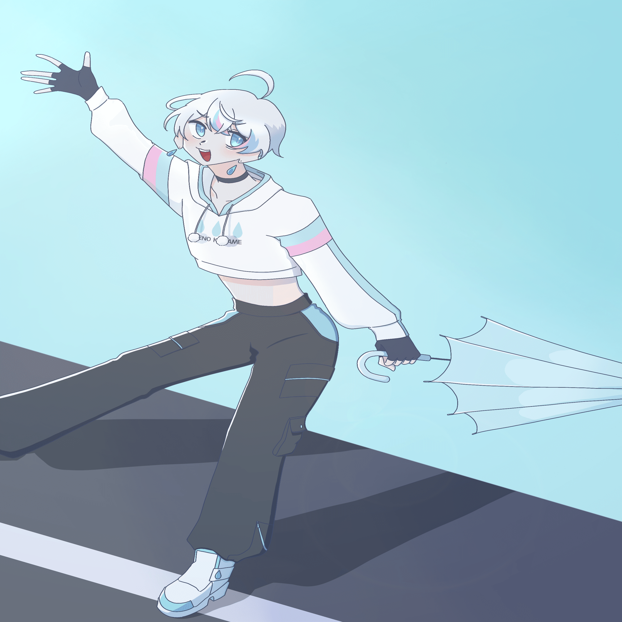 シクフォニの雨乃こさめさんを描きました｜ねぎとろ