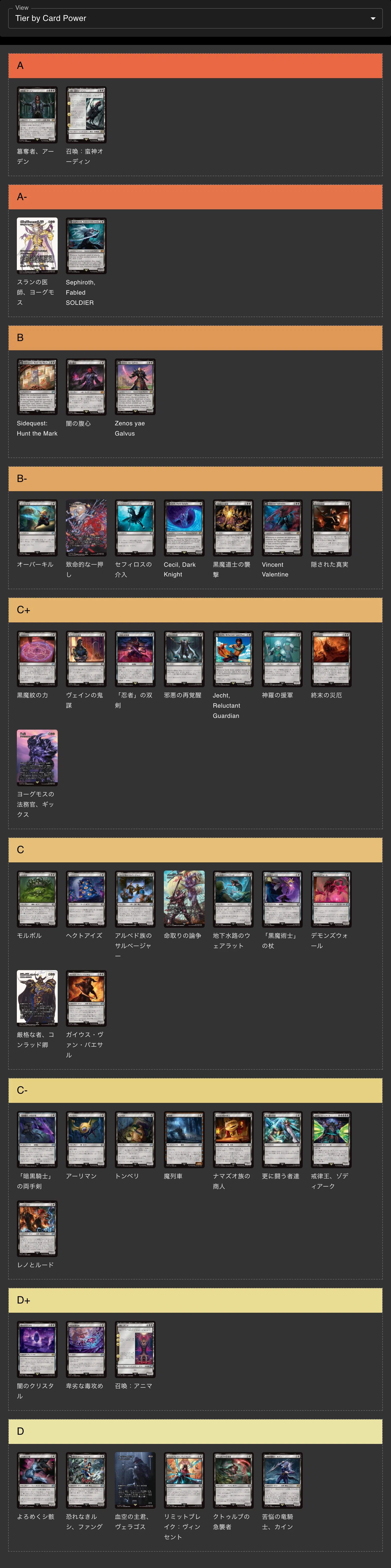 final fantasy mtg draft tier list MTG Arena] Final Fantasy Premier Draft Win Rate Contribution by Color Tier  List (English Version)｜taaaaaax