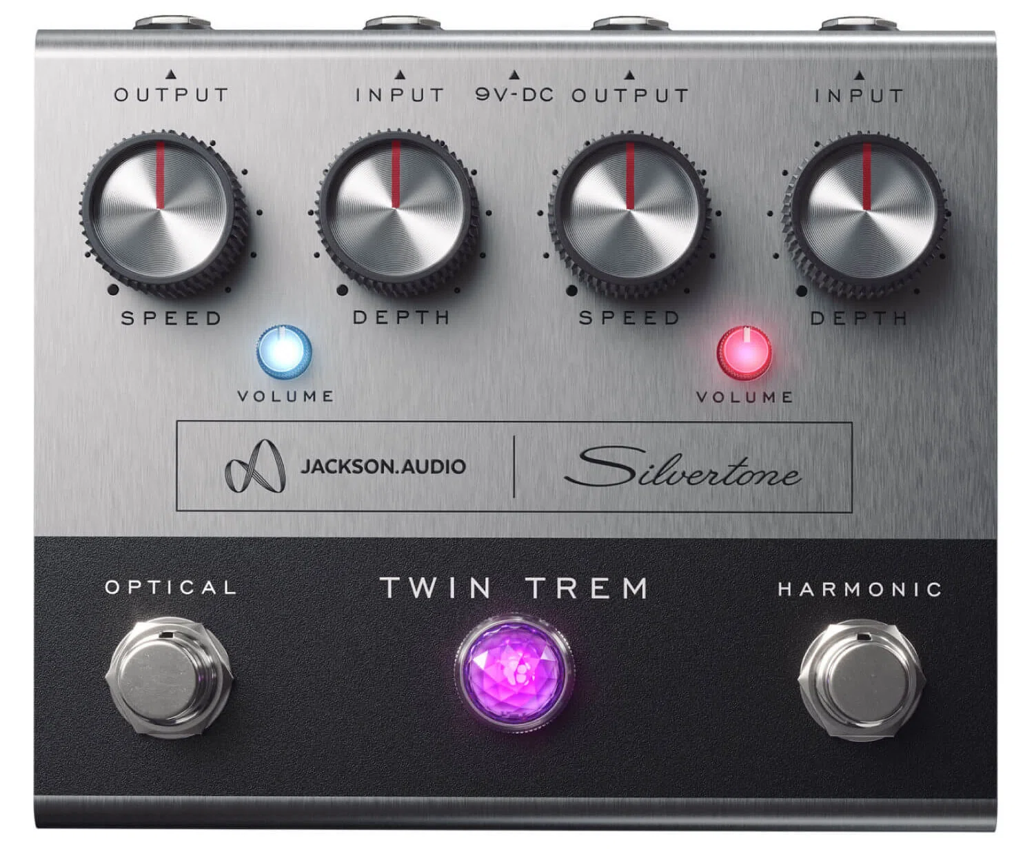 2つの異なるトレモロエフェクトを搭載したペダル「Jackson Audio TWIN 2つの異なるトレモロエフェクトを搭載したペダル「Jackson Audio TWIN