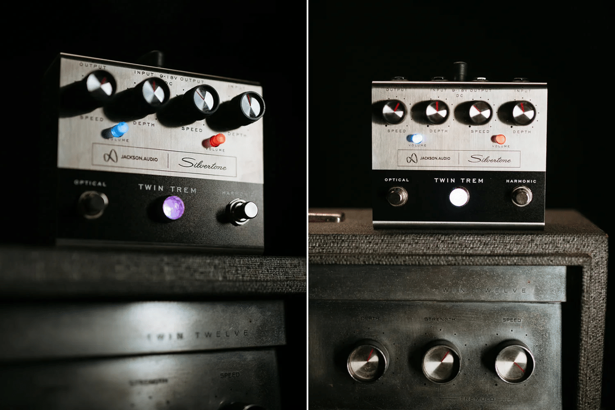 2つの異なるトレモロエフェクトを搭載したペダル「Jackson Audio TWIN