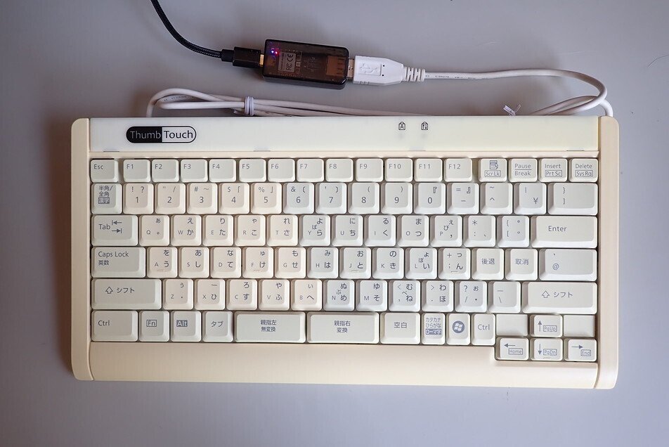 【新品未使用】Thumb Touch FKB7628-801 親指シフト 富士通、薄形軽量の親指シフトキーボード - 価格.com