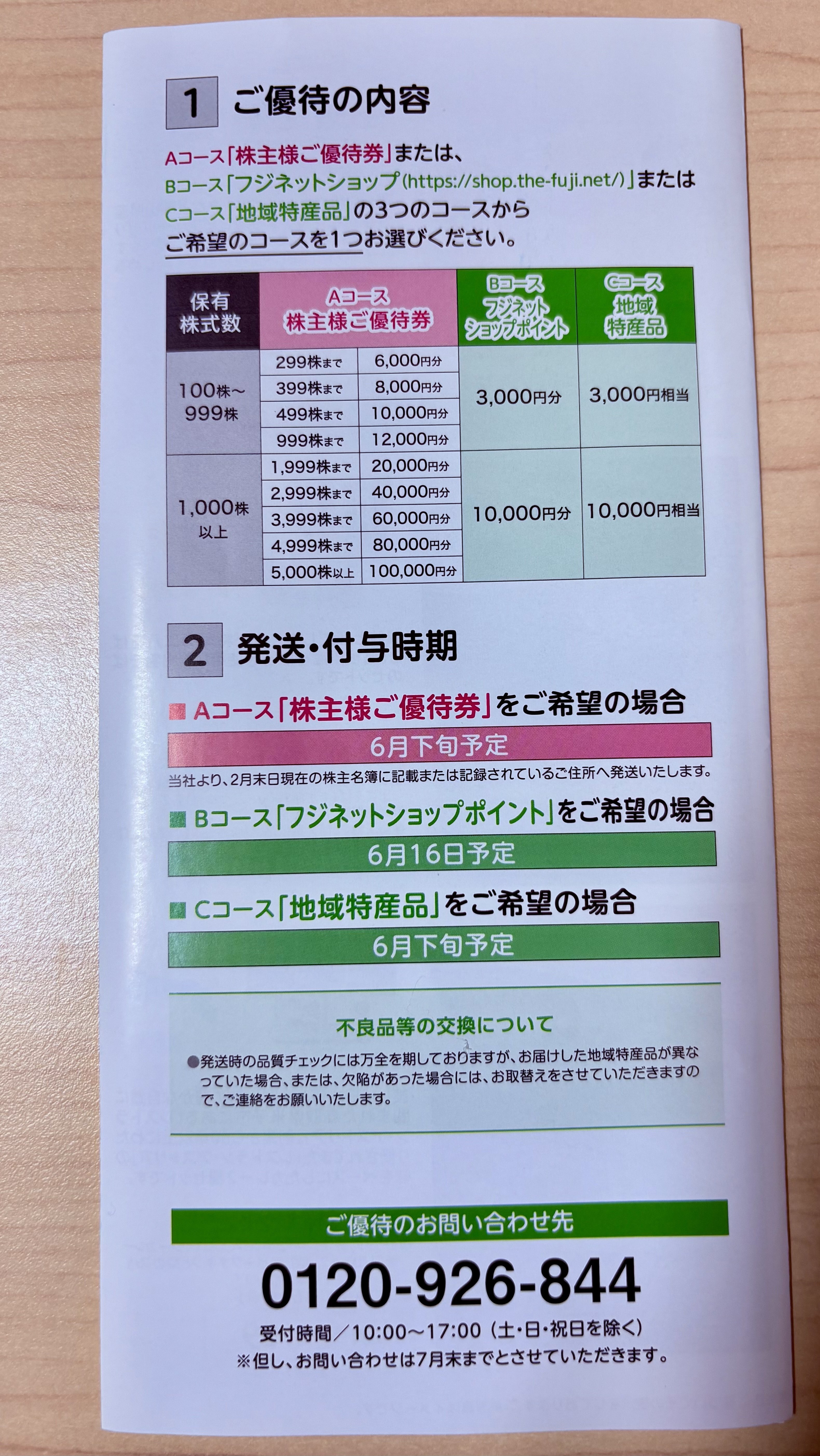 フジの株主優待 株主様ご優待券12000円分 （8278】フジ 株主優待