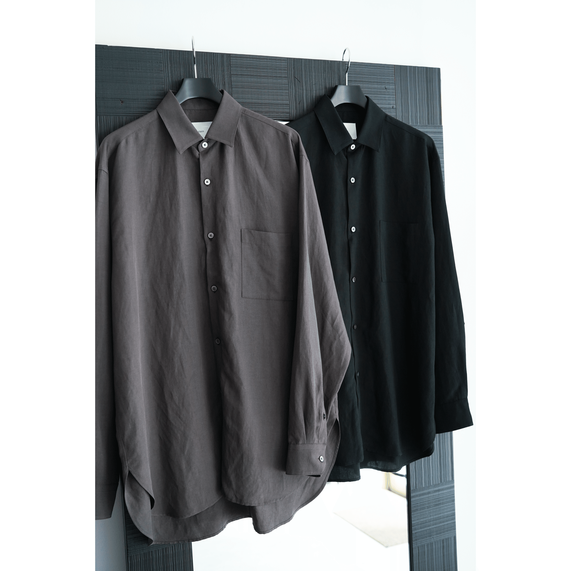 トップス RAYON/LINEN OVERSIZED DOWN PAT SHIRT RAYON/LINEN OVERSIZED DOWN PAT SHIRT – ssstein