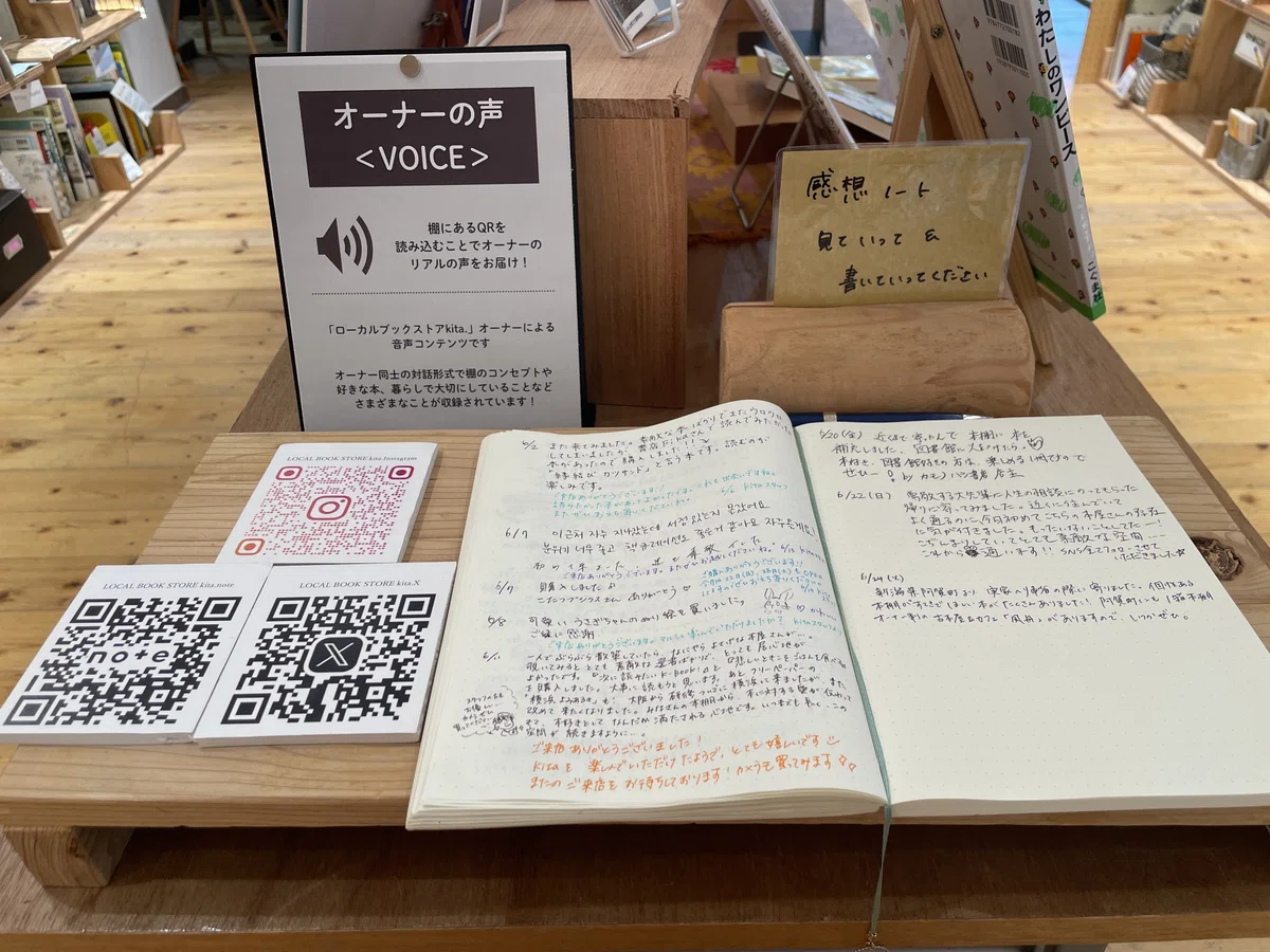 【6月の来訪者ノート】海外の方からコメントが!「雰囲気や選書が素晴らしい」|kita.