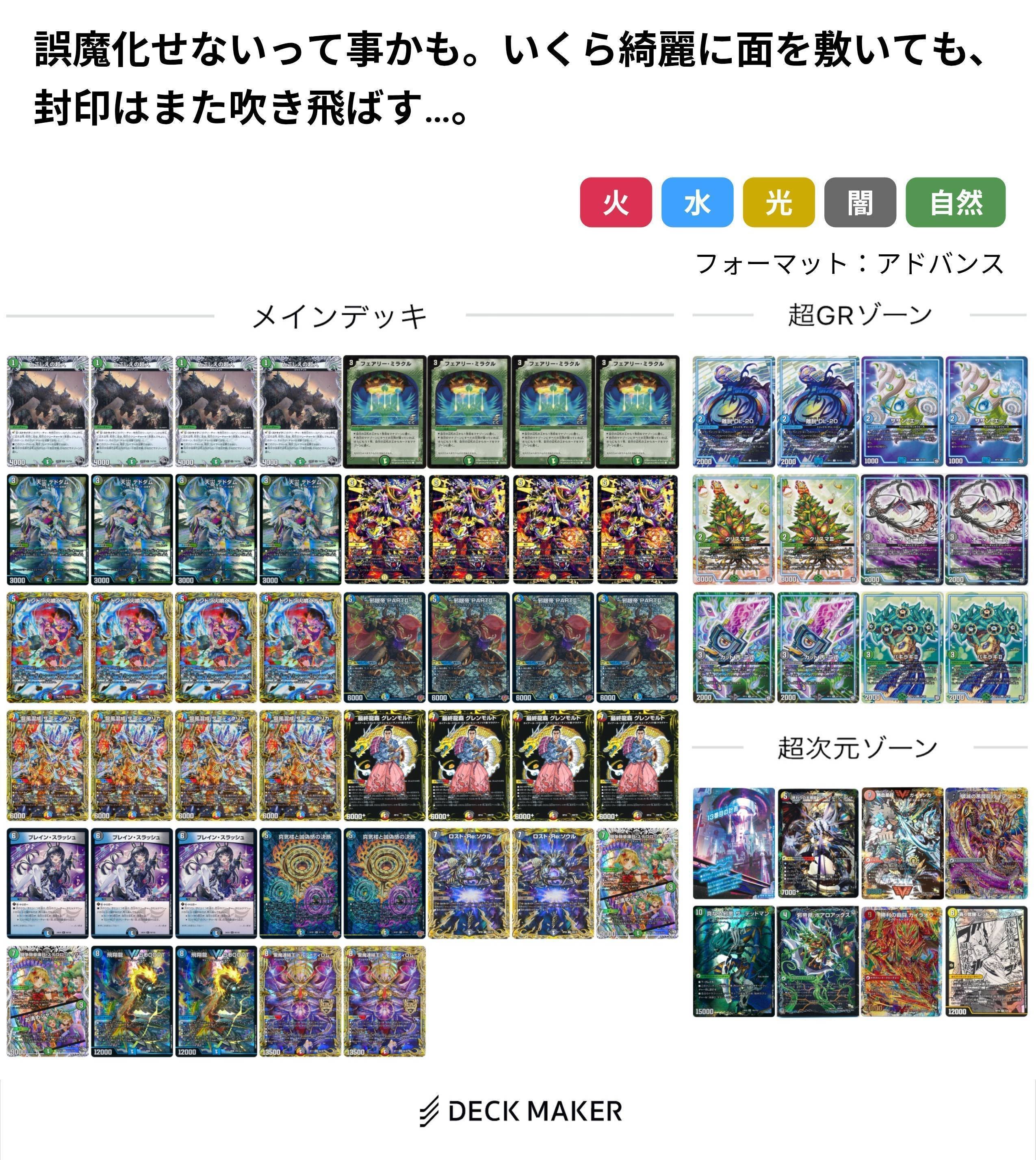 5c モルト デッキ 本格構築 【5C蒼龍モルト】 デッキ＆超次元＆二重スリーブの通販