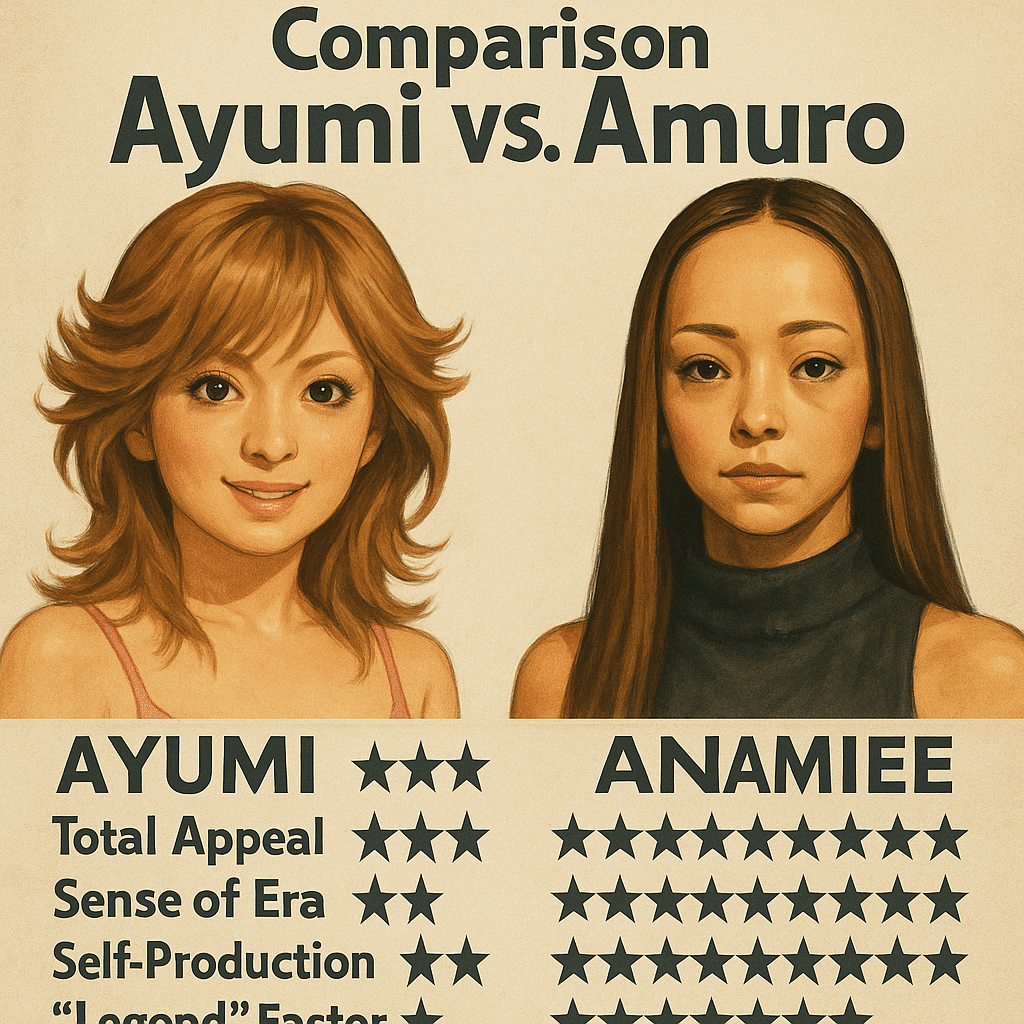 🎤【考察】浜崎あゆみ vs 安室奈美恵─ 総合力と自己プロデュースで