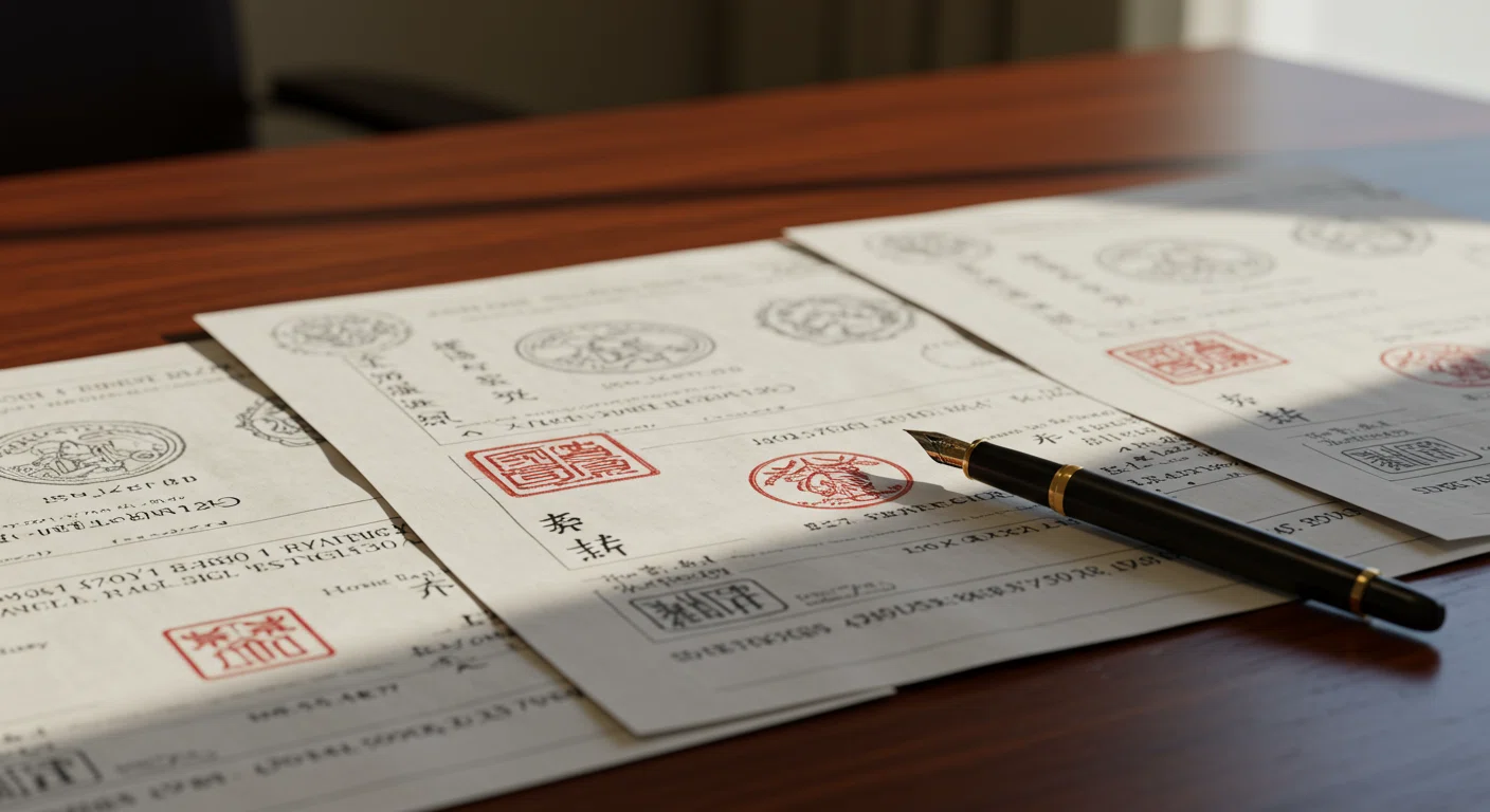 株式譲渡契約書と印鑑
