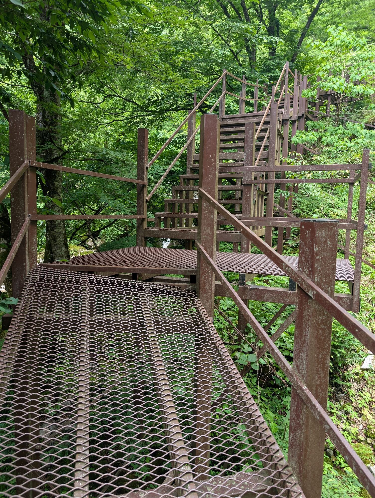 スローシャッターで渓流を 河内の風穴へ向かってエチガ谷を撮り歩く