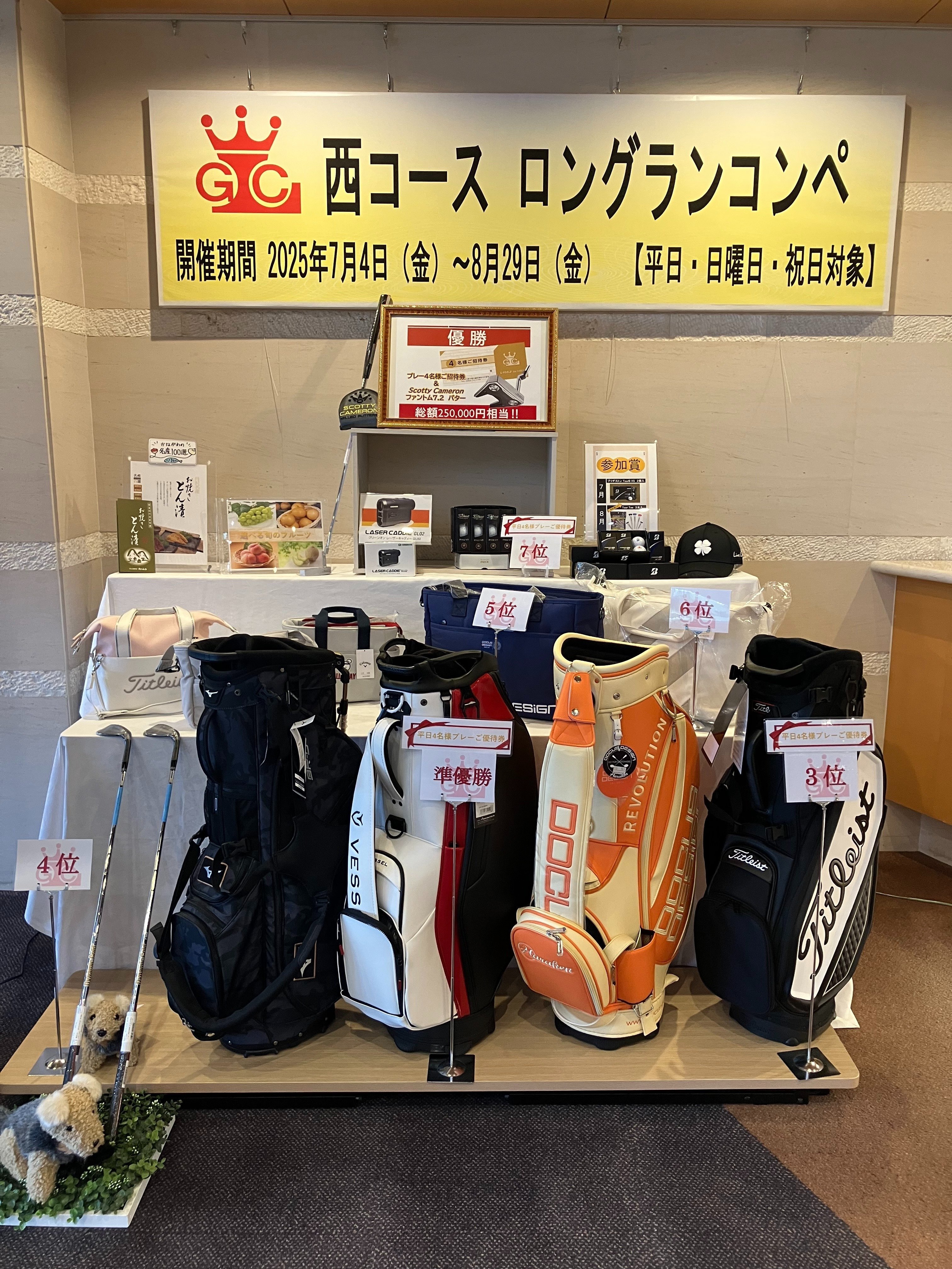 第27回西コースロングランコンペ賞品のご案内｜レイクウッドゴルフクラブ