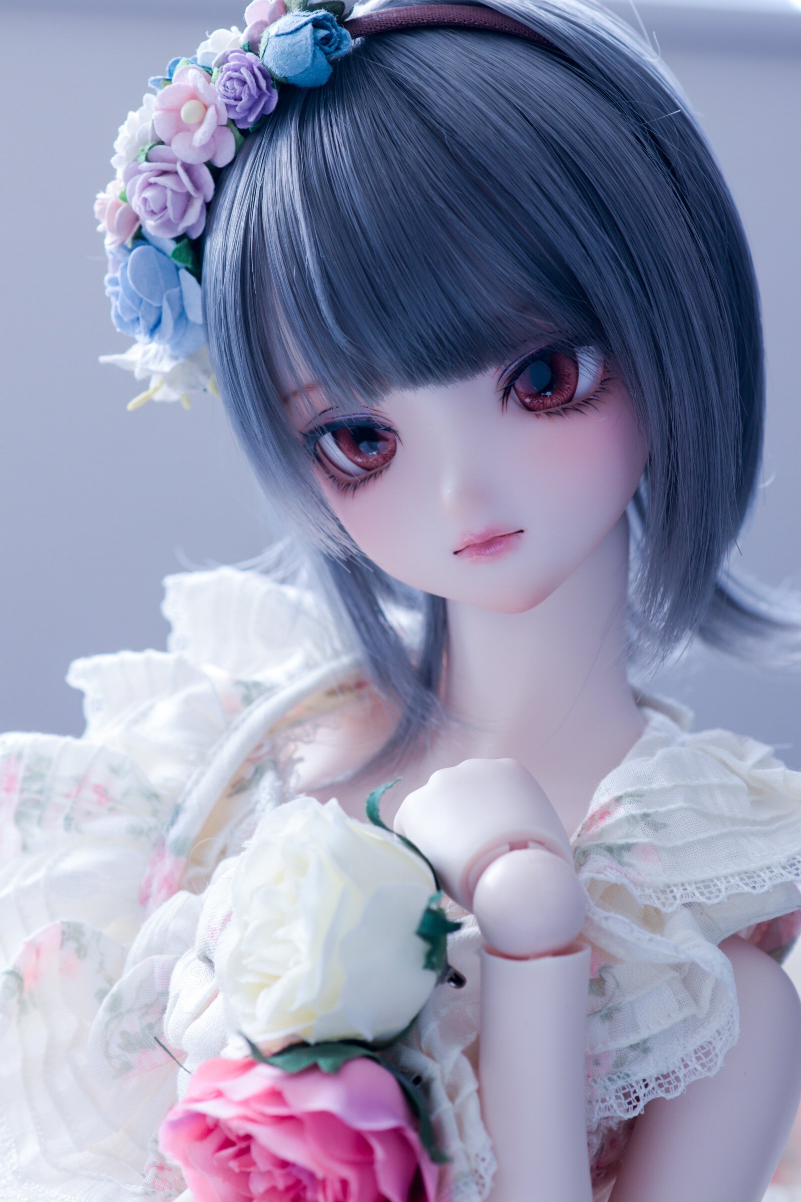 DDH-09SW カスタムヘッド＋碁石アイ＋カスタムウィッグ Yahoo!オークション - [LittleLady]DDH‐09(SW肌)カスタムヘッド+