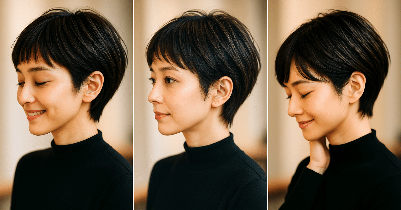 hayu plate・エキゾチックショート(black)石田ゆり子 石田ゆり子：ベリーショートを「さらに切ってもらいました