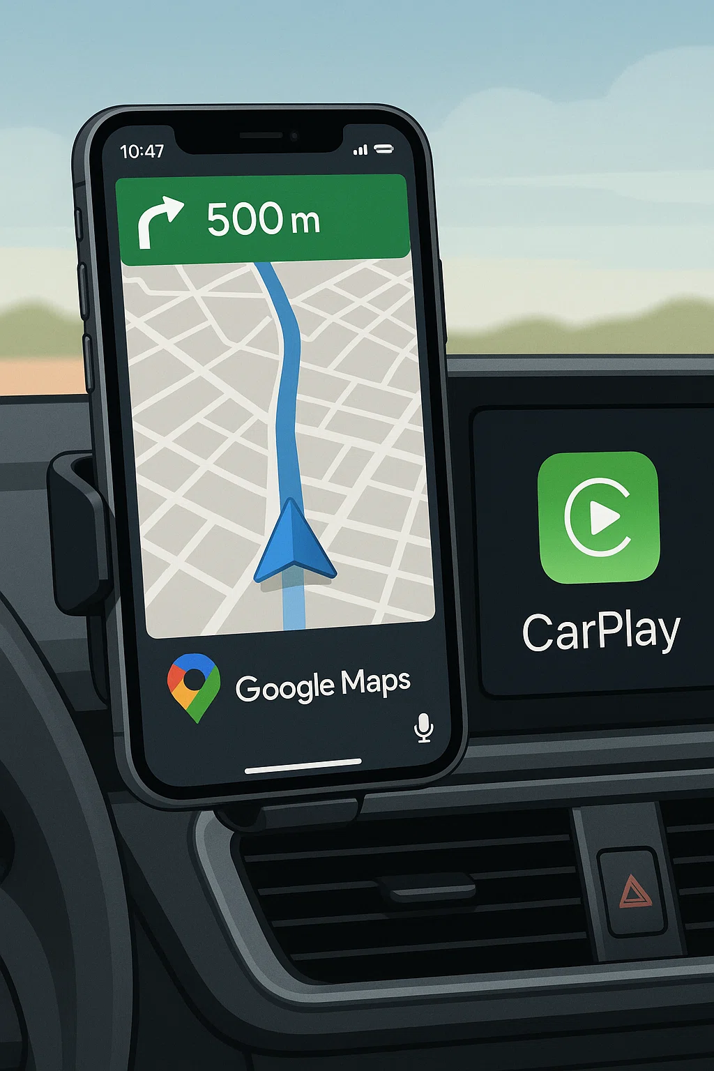 カーナビ　Googleナビと連動 Googleマップをカーナビに投影する方法｜はぴまま