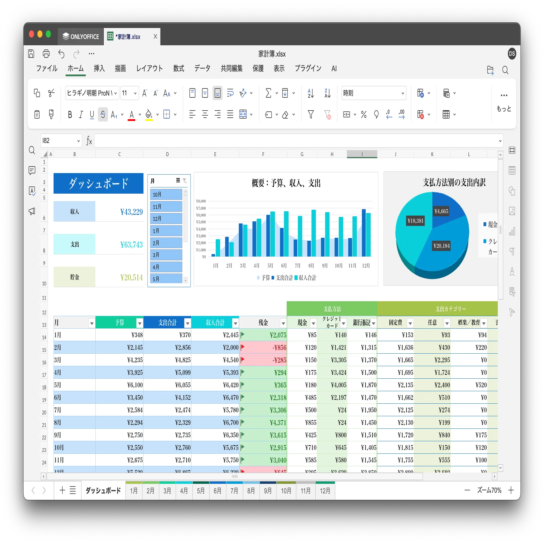 迷わず始める！家計簿テンプレート入門｜ONLYOFFICE